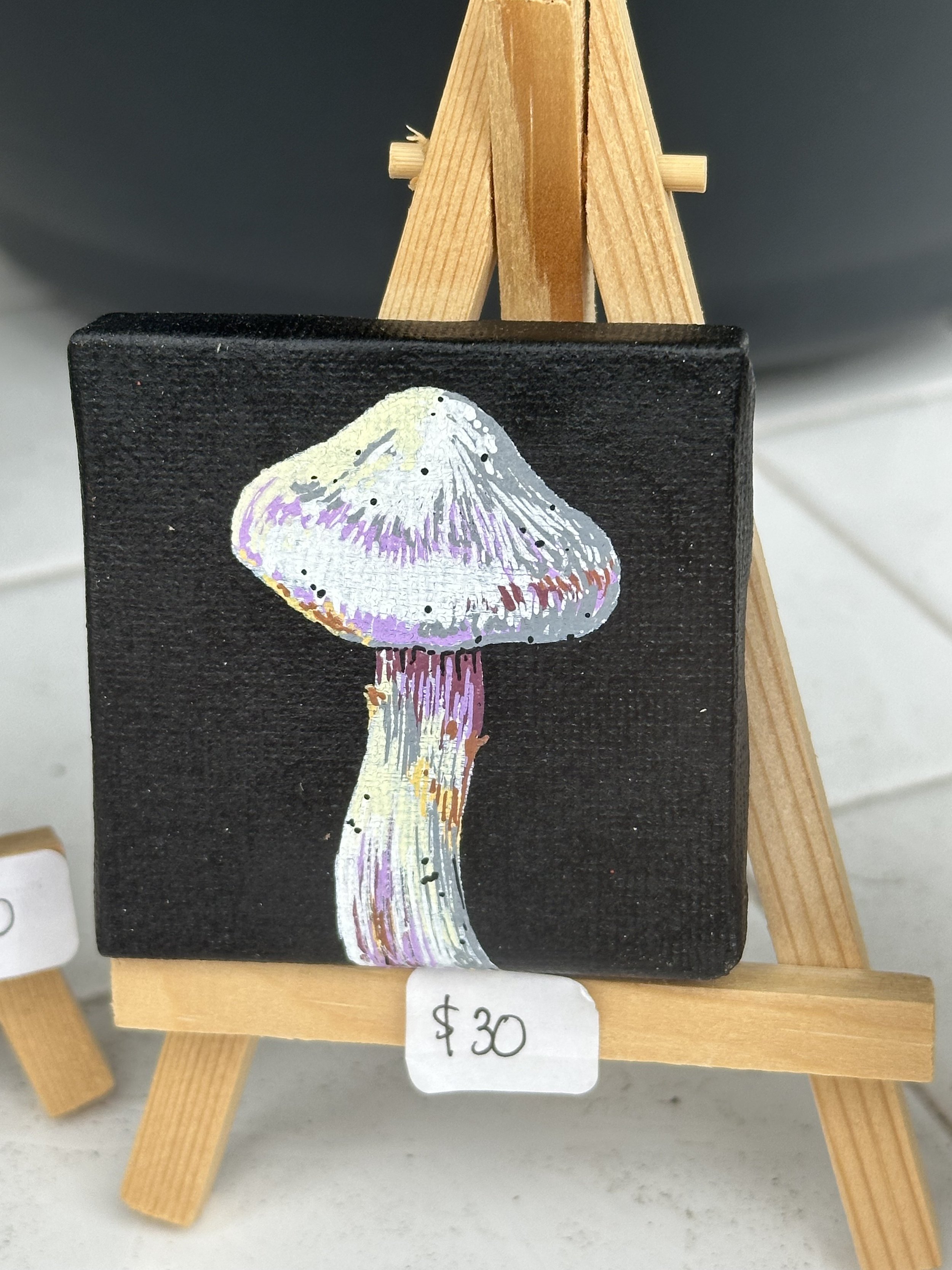 4x4 mushroom painting
