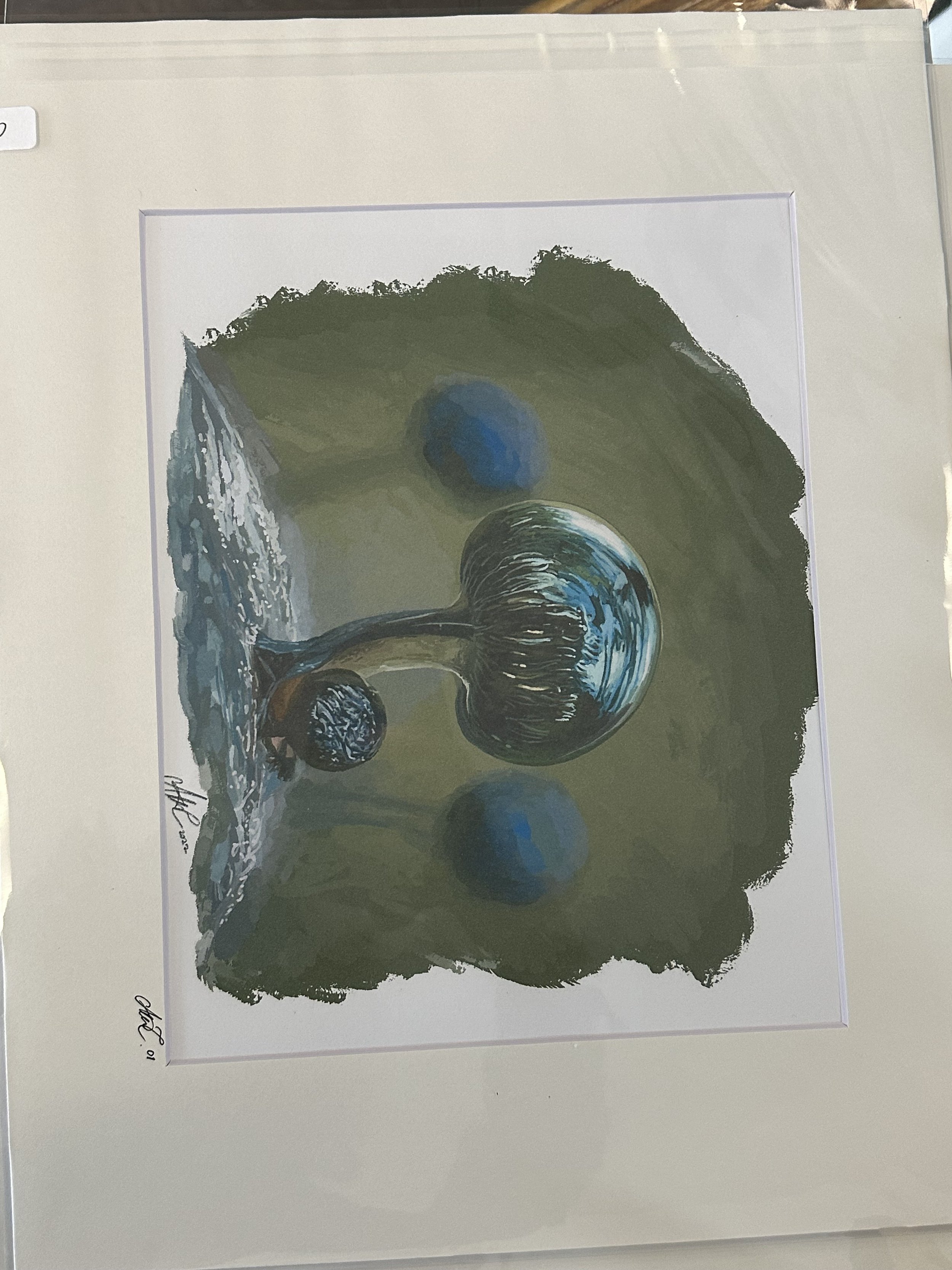 8x10 mushroom print