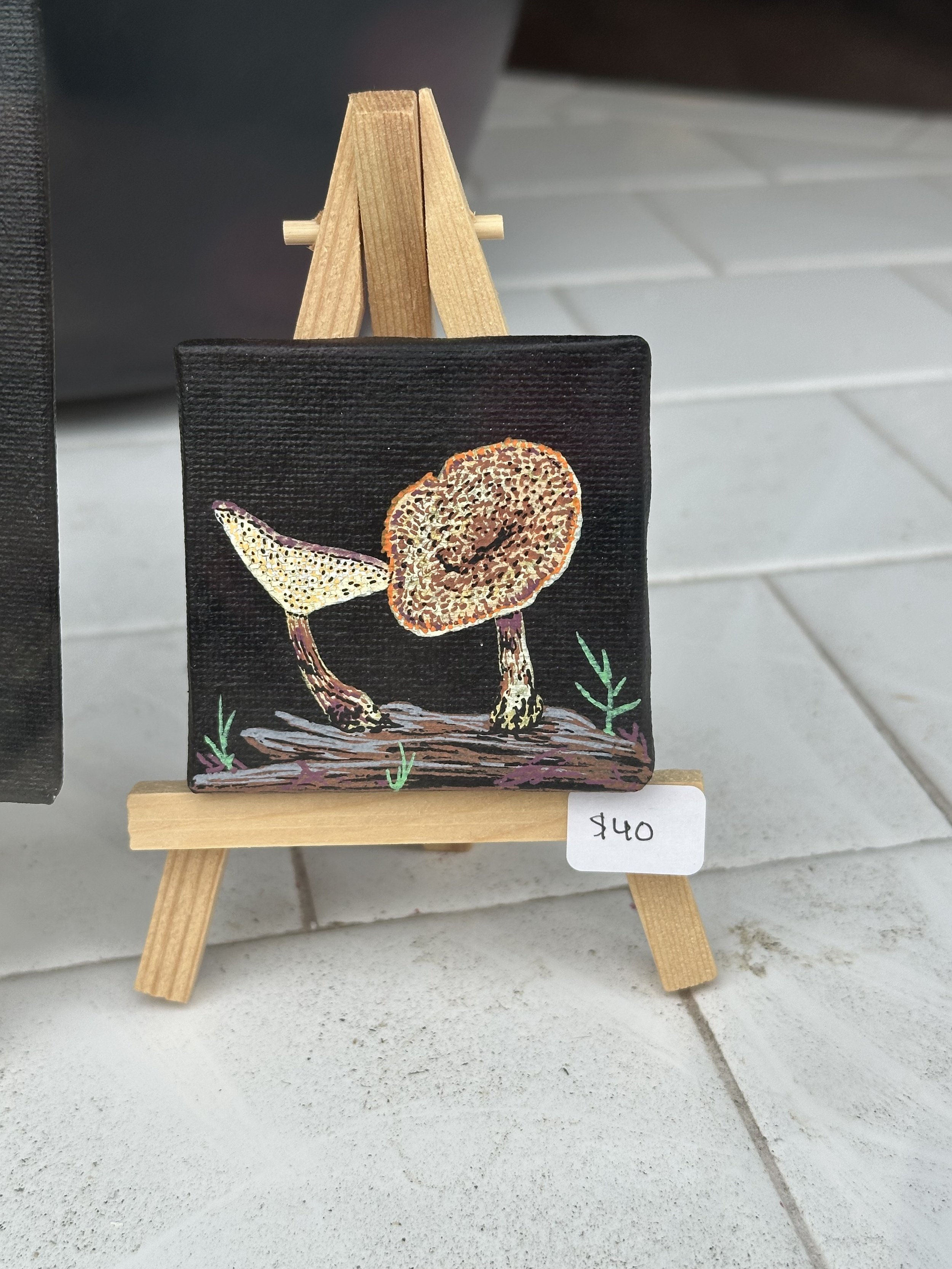 4x4 mushroom painting