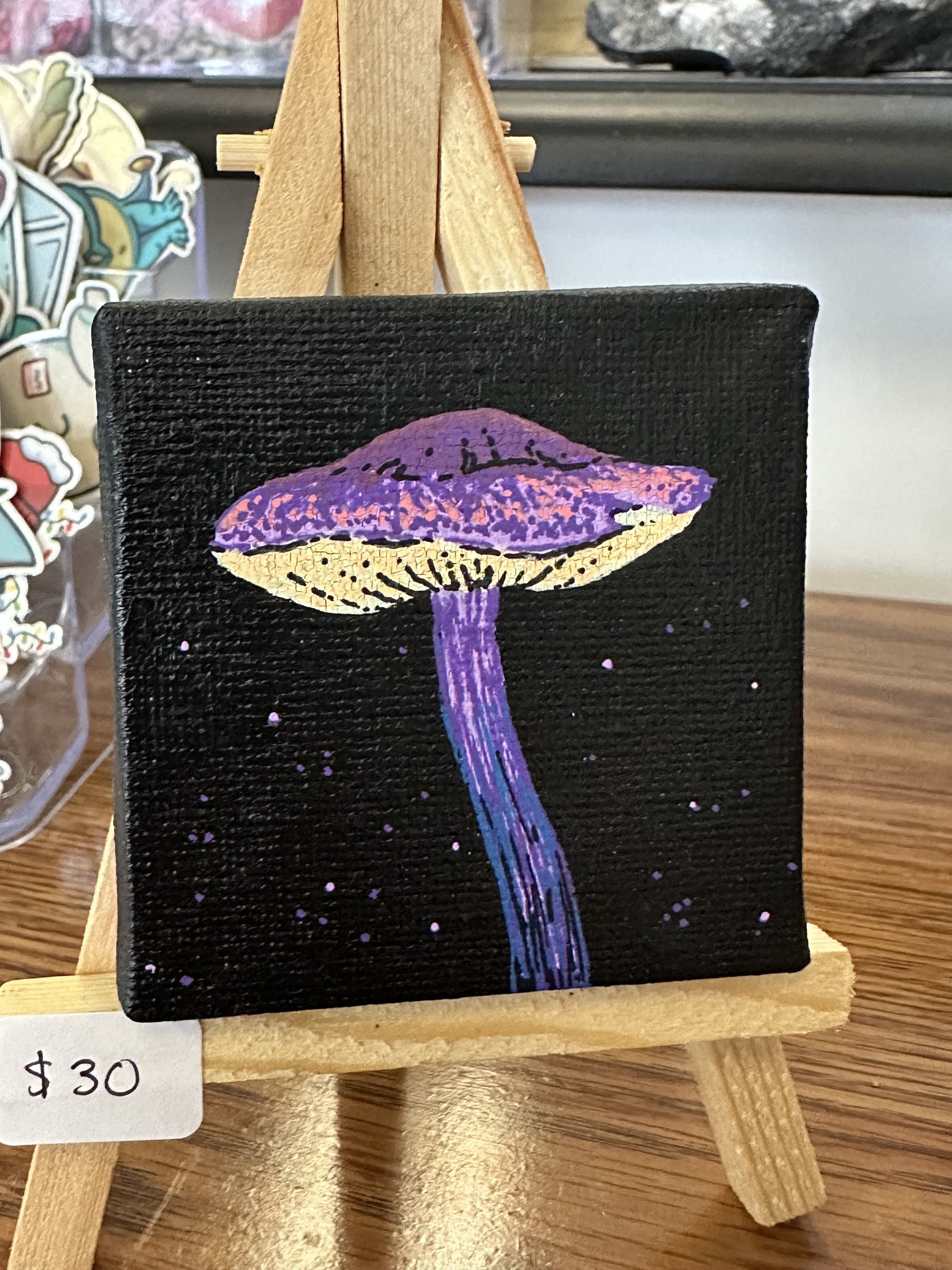 4x4 mushroom painting