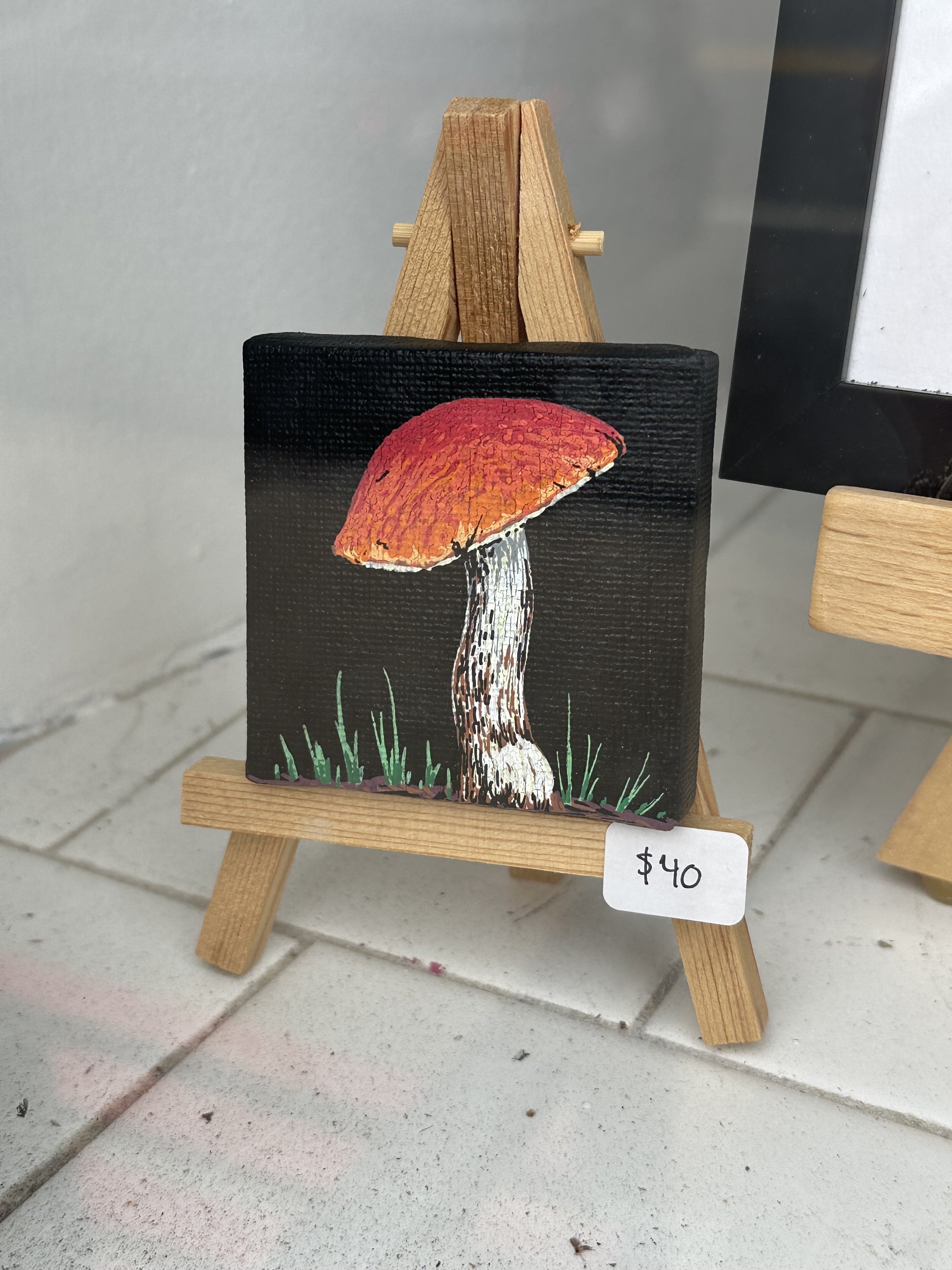 4x4 mushroom painting