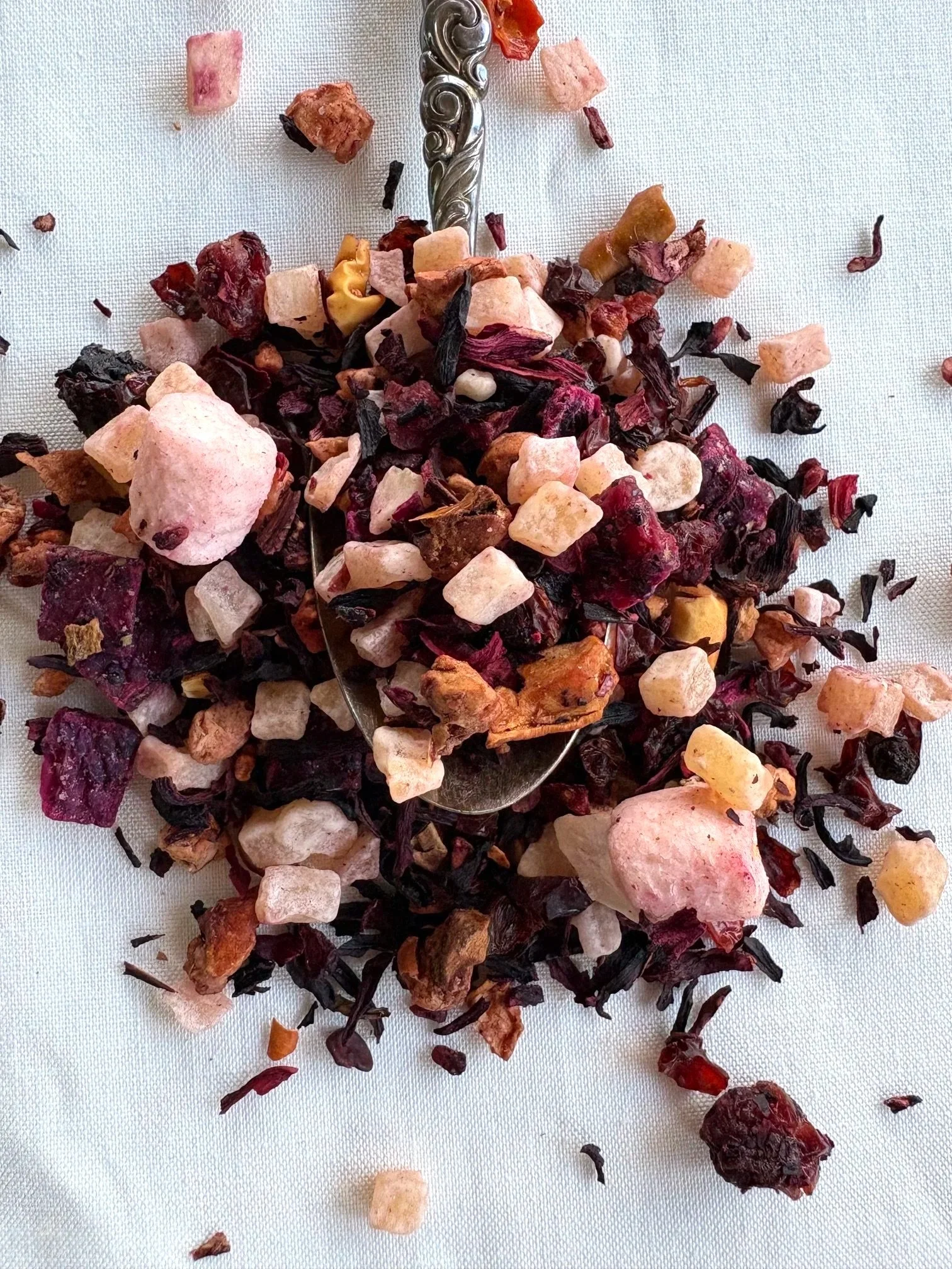 Carnival Candy hibiscus tea loose leaf by Saturday Morning Tea