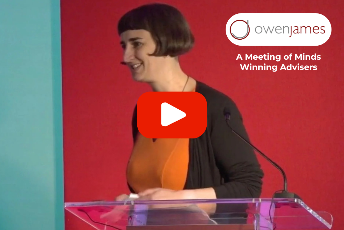 SPEAKING: Winning Advisers Keynote by Helena Territt