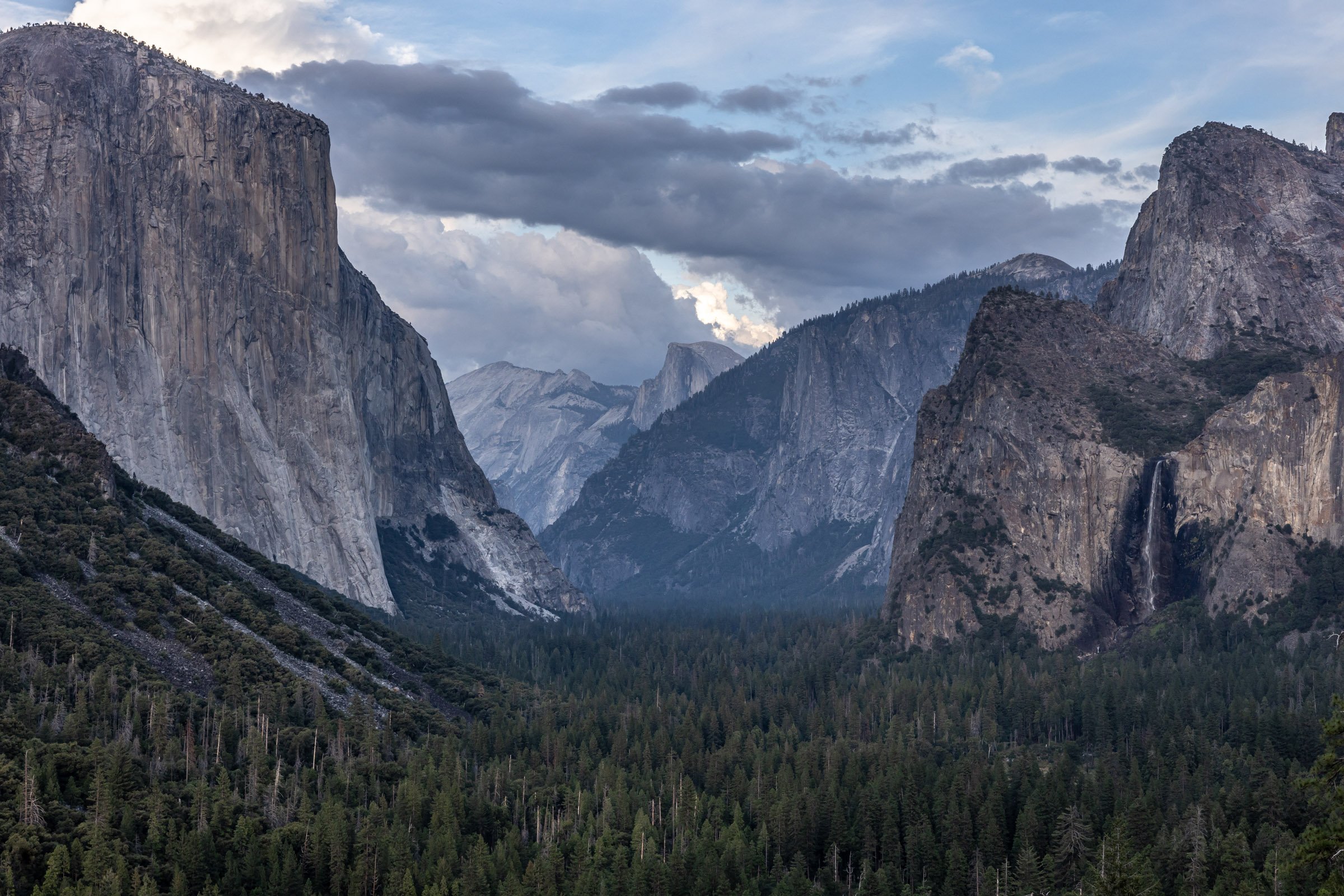 Tunnel View Yosemite National Park California- Blue Hour Framed 24" X 34" Fine Art Photograph $695.00