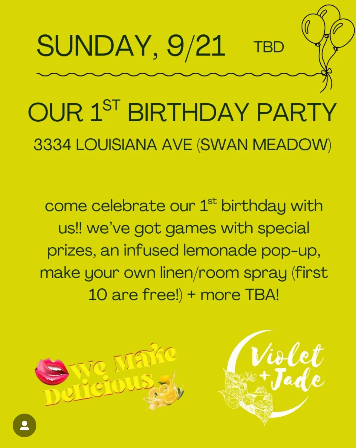 Swan Meadow's 1st Anniversary Party & DIY Spray Bar