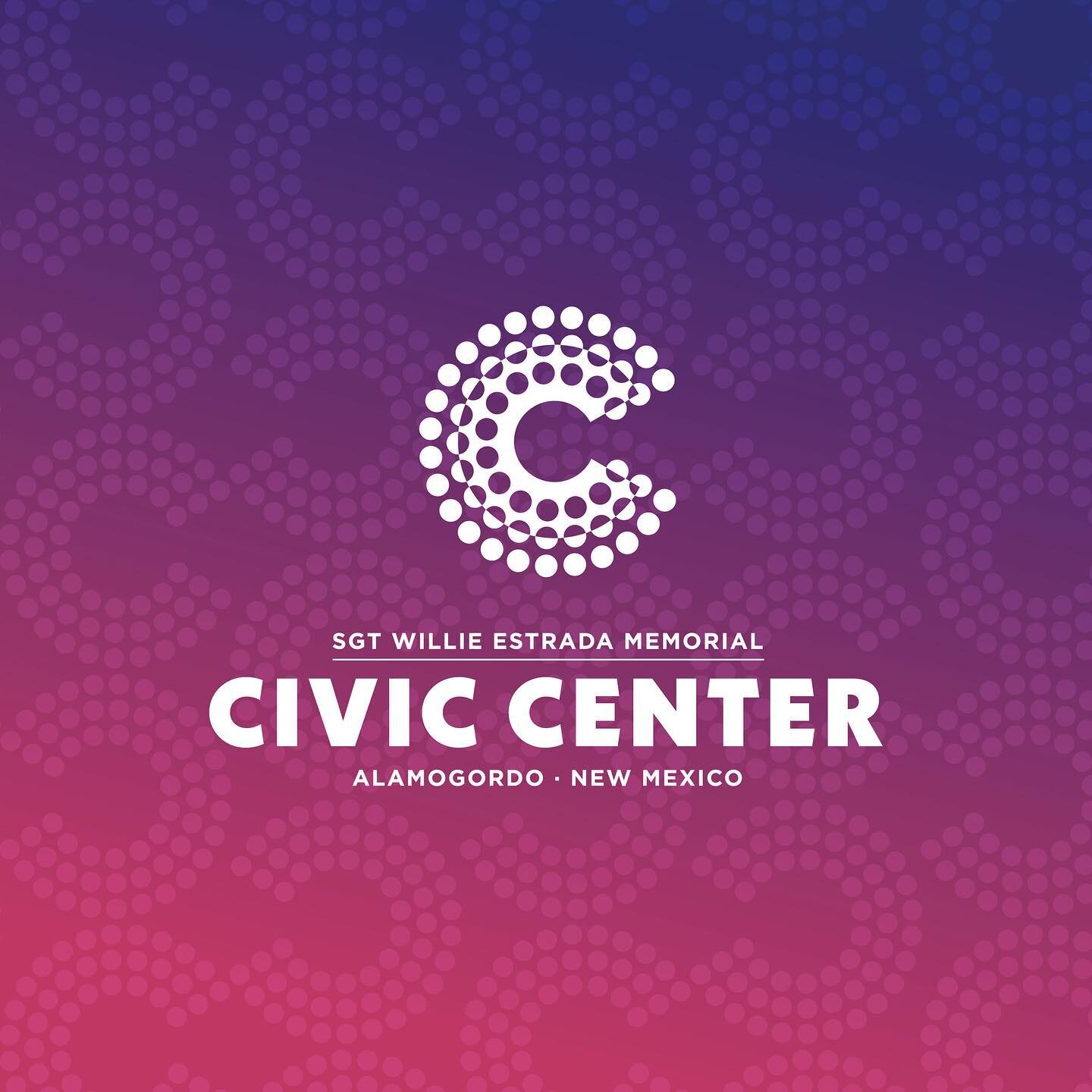 🎉We love a good party so that means we were extra excited to update the SGT Willie Estrada Memorial Civic Center logo in Alamogordo. As it was probably a challenge for you to read just now, a challenge for us when developing a new brand identity was