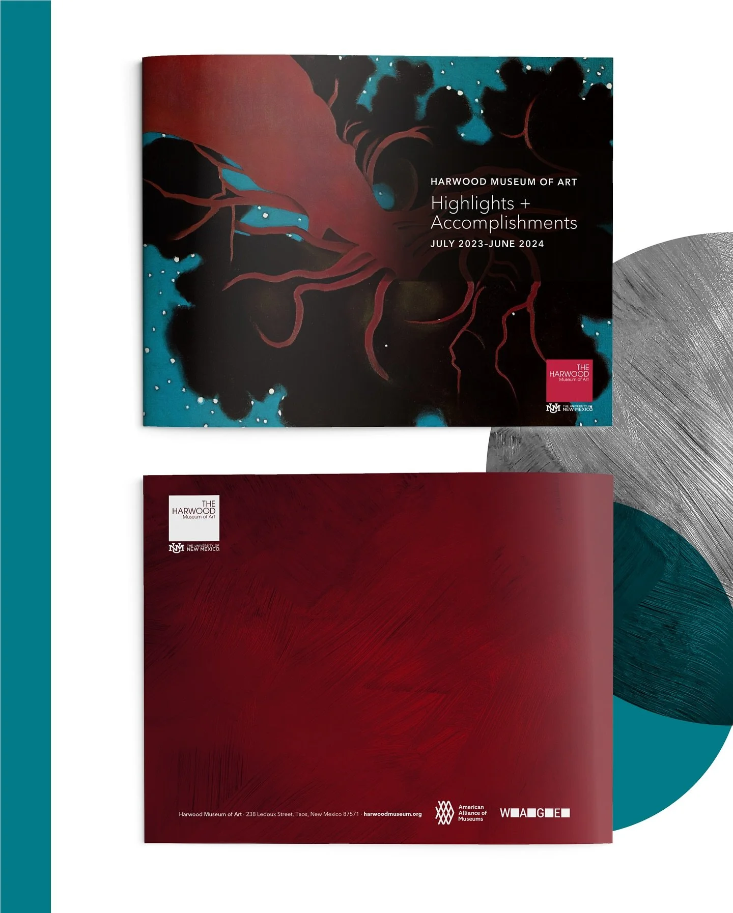 Reports don&rsquo;t have to be boring! For Harwood Museum of Art&rsquo;s latest report, we transformed a year&rsquo;s worth of exhibitions, events, sponsorships, and programs into an engaging, magazine-like experience. Featuring bold photos and graph