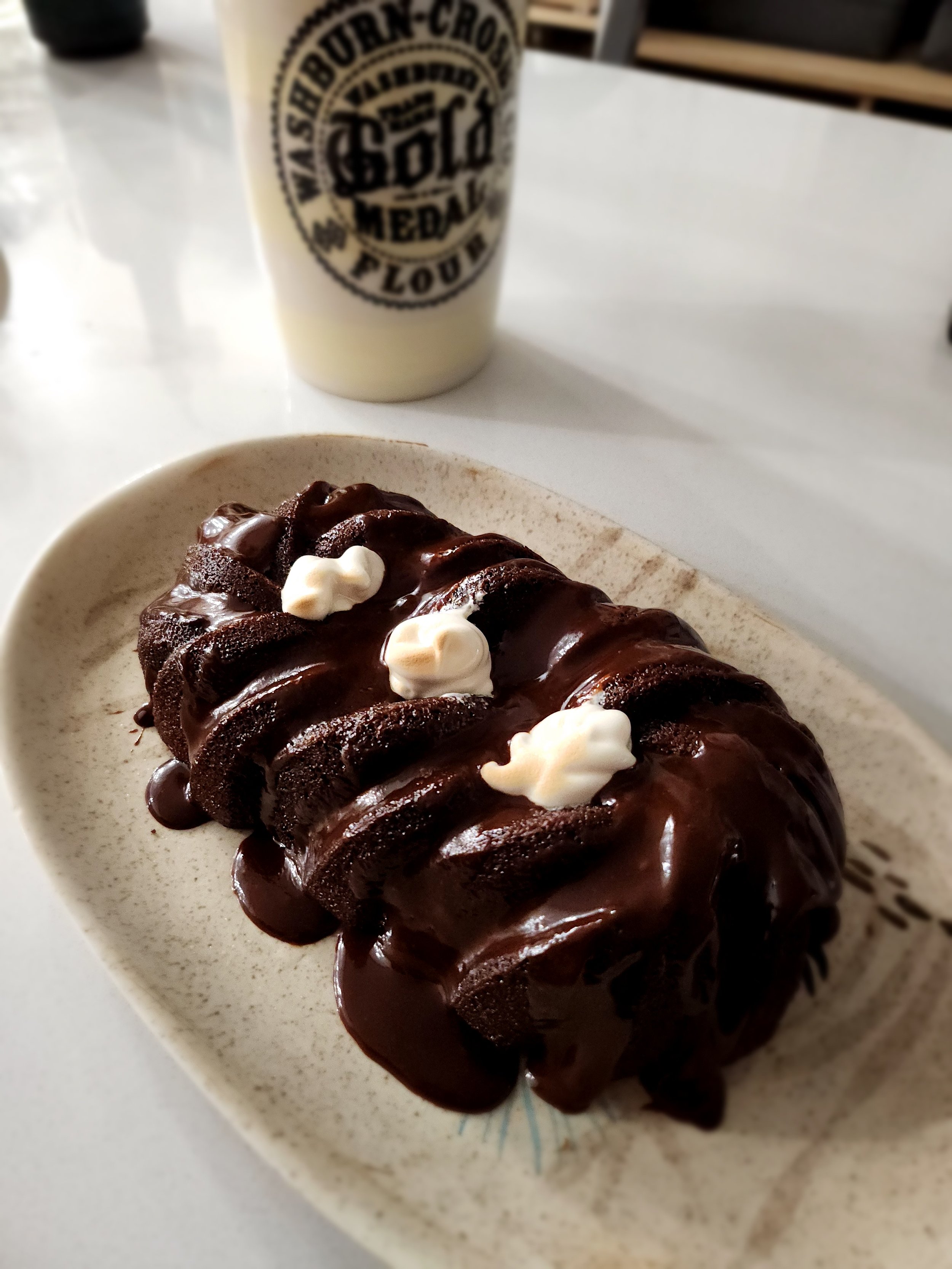 Chocolate Marshmallow Cream Cake
