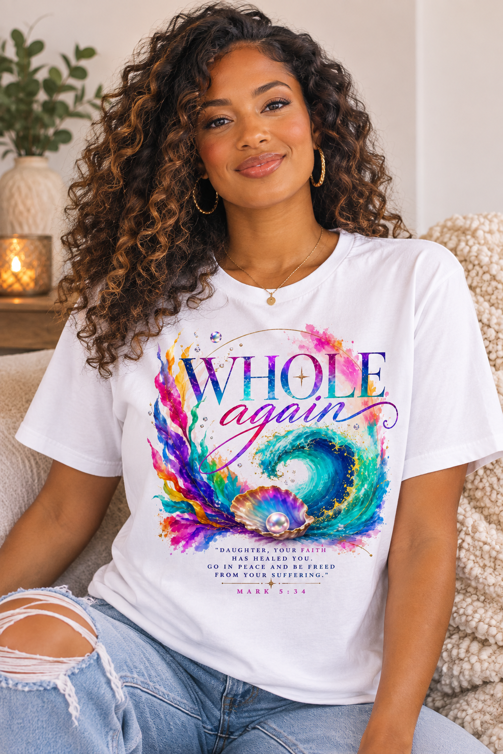 Whole Again Colorful Women’s basic softstyle t-shirt
