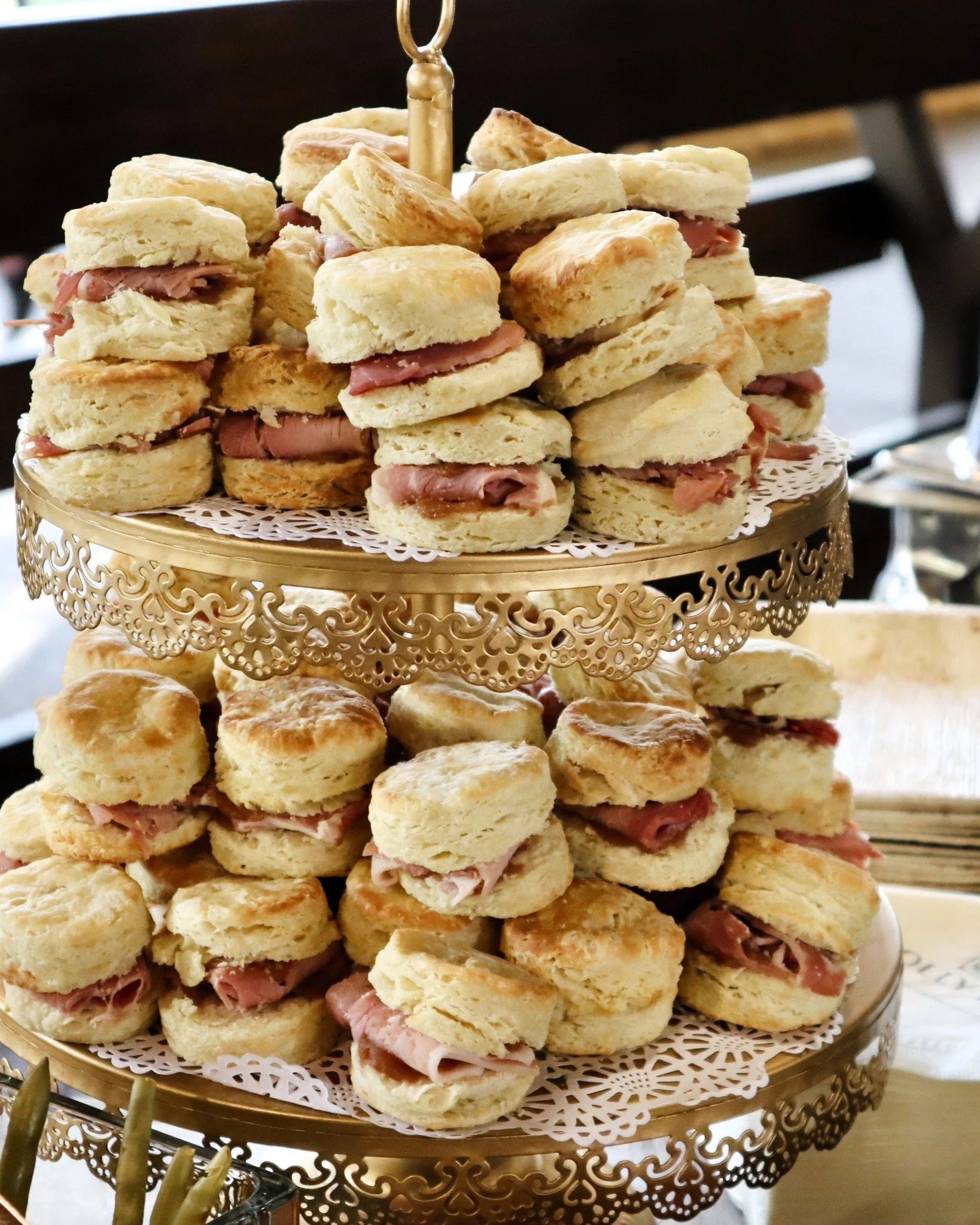 Country ham biscuits are always a winning choice at your event! [Especially since the @midwaybakery makes them from scratch with real butter.] Available as a passed app or as a part of appetizer station, we'll guide you to the right choice.