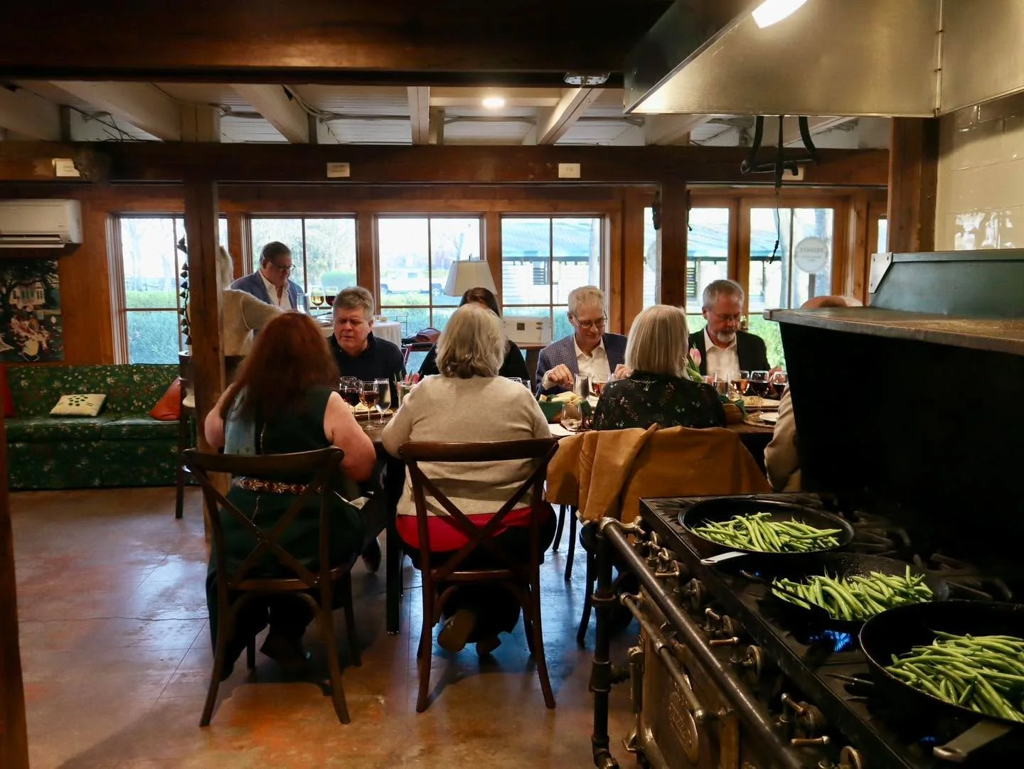 When you get to cook on a gorgeous antique ten burner gas range at @saxonyfarm 😍😍😍