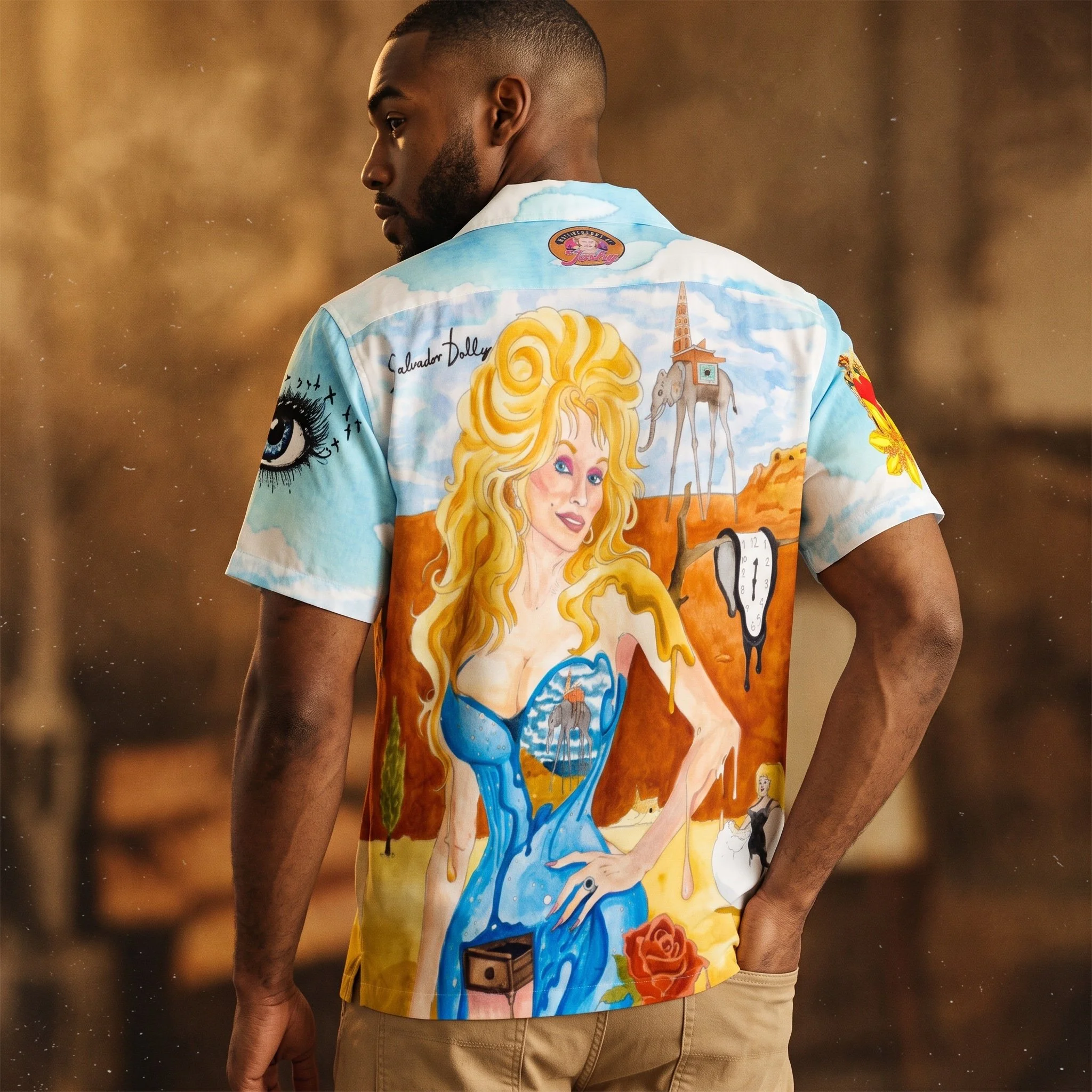 Salvador Dolly Retro Psychedelic Hawaiian Shirt