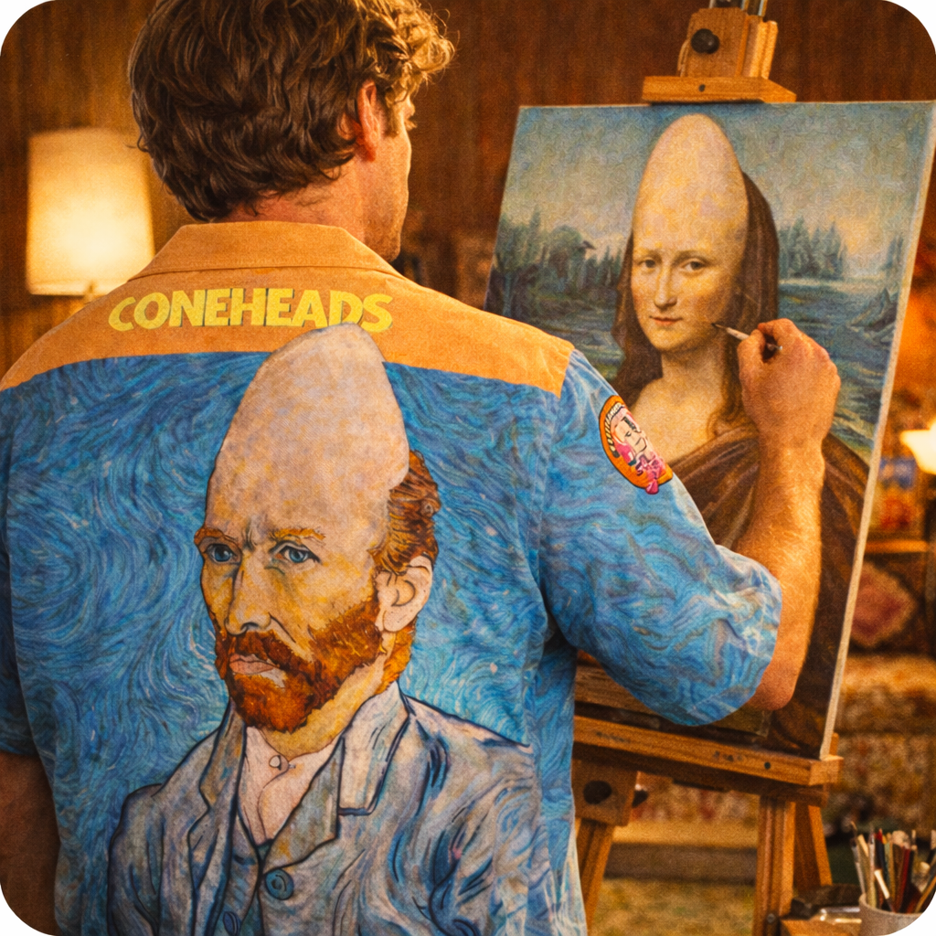 Vincent Van Conehead Retro Hawaiian Shirt