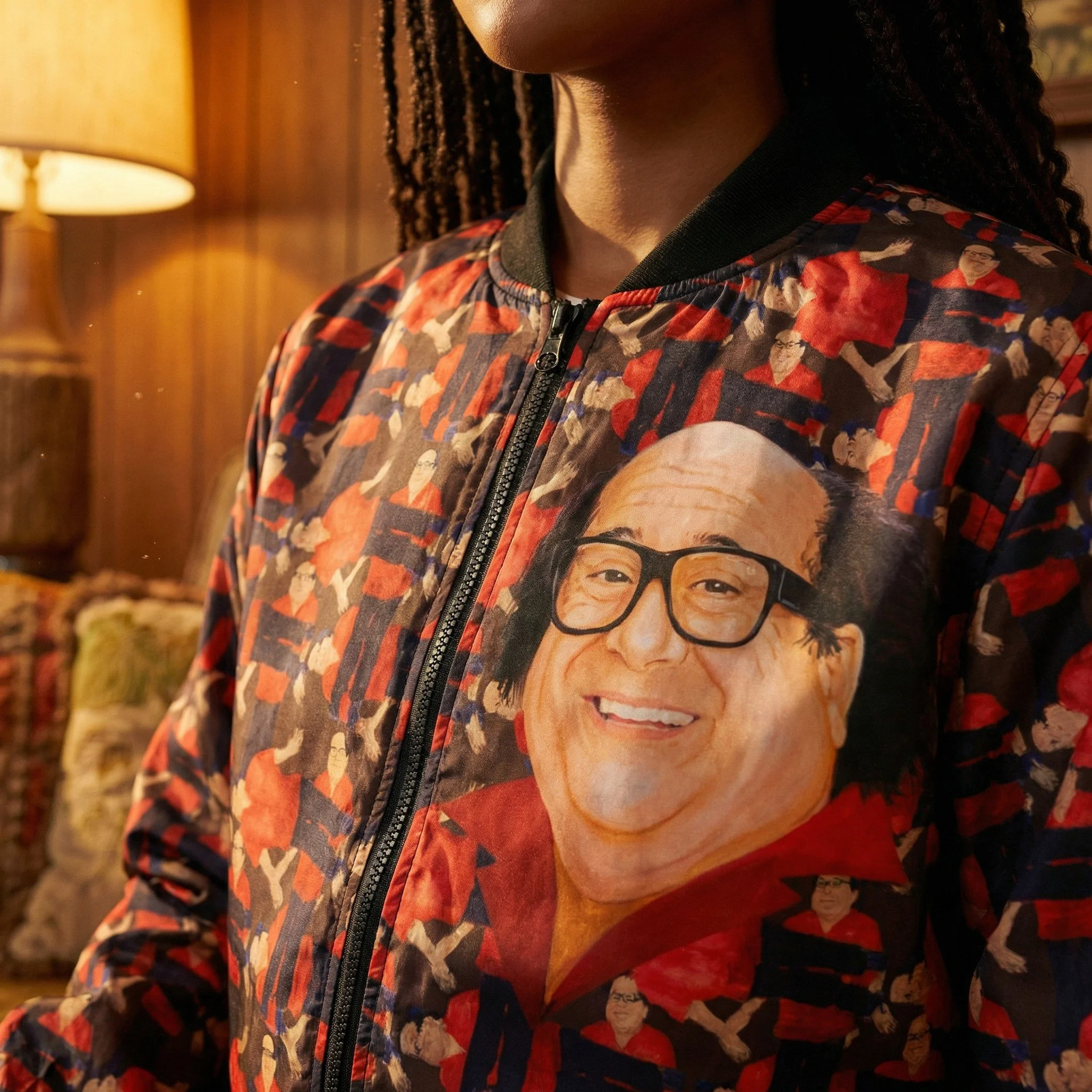 Danny DeVito Plaid Bomber Jacket