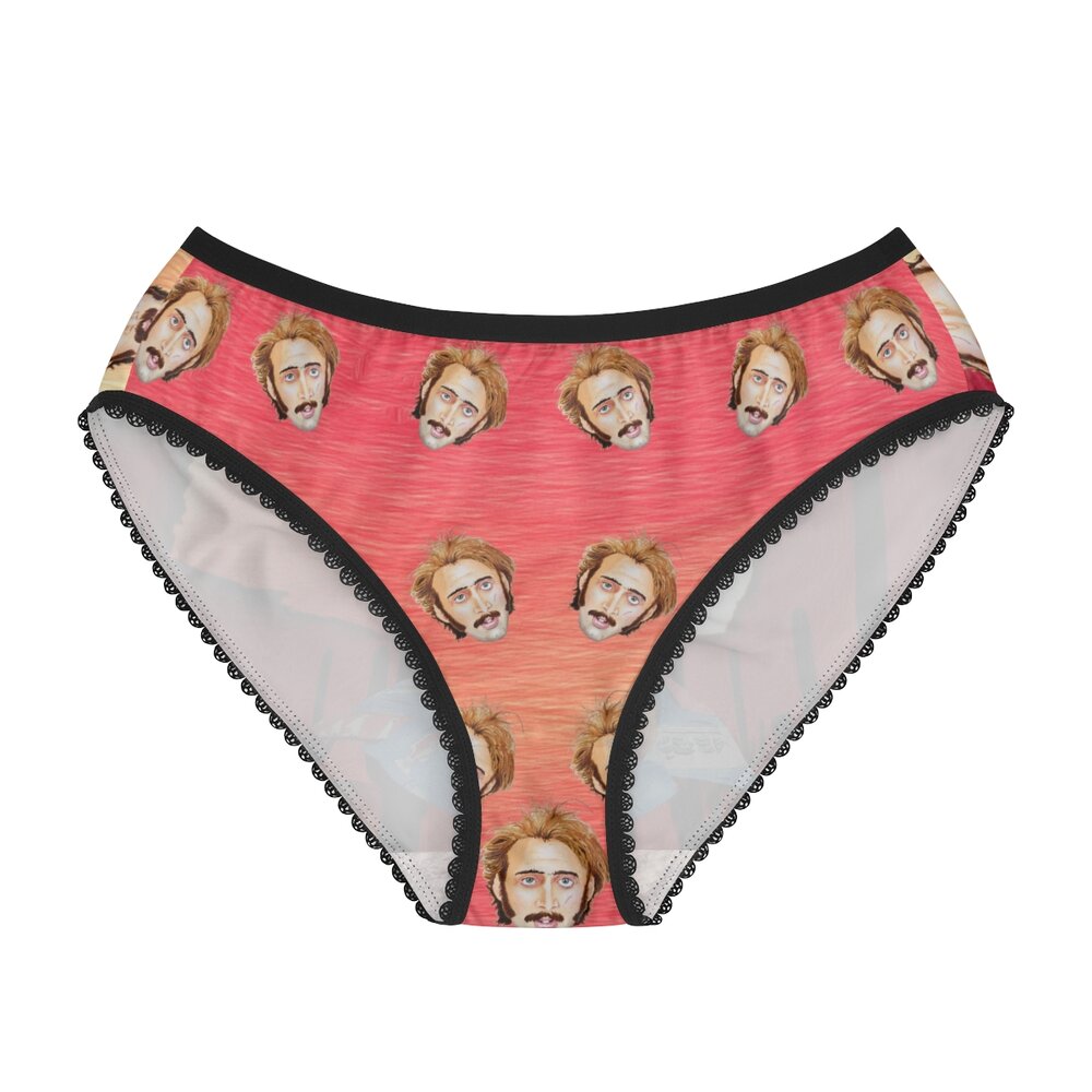 Retro Nicolas Cage Raising Arizona Women's Underwear — Watercolors by Joshy
