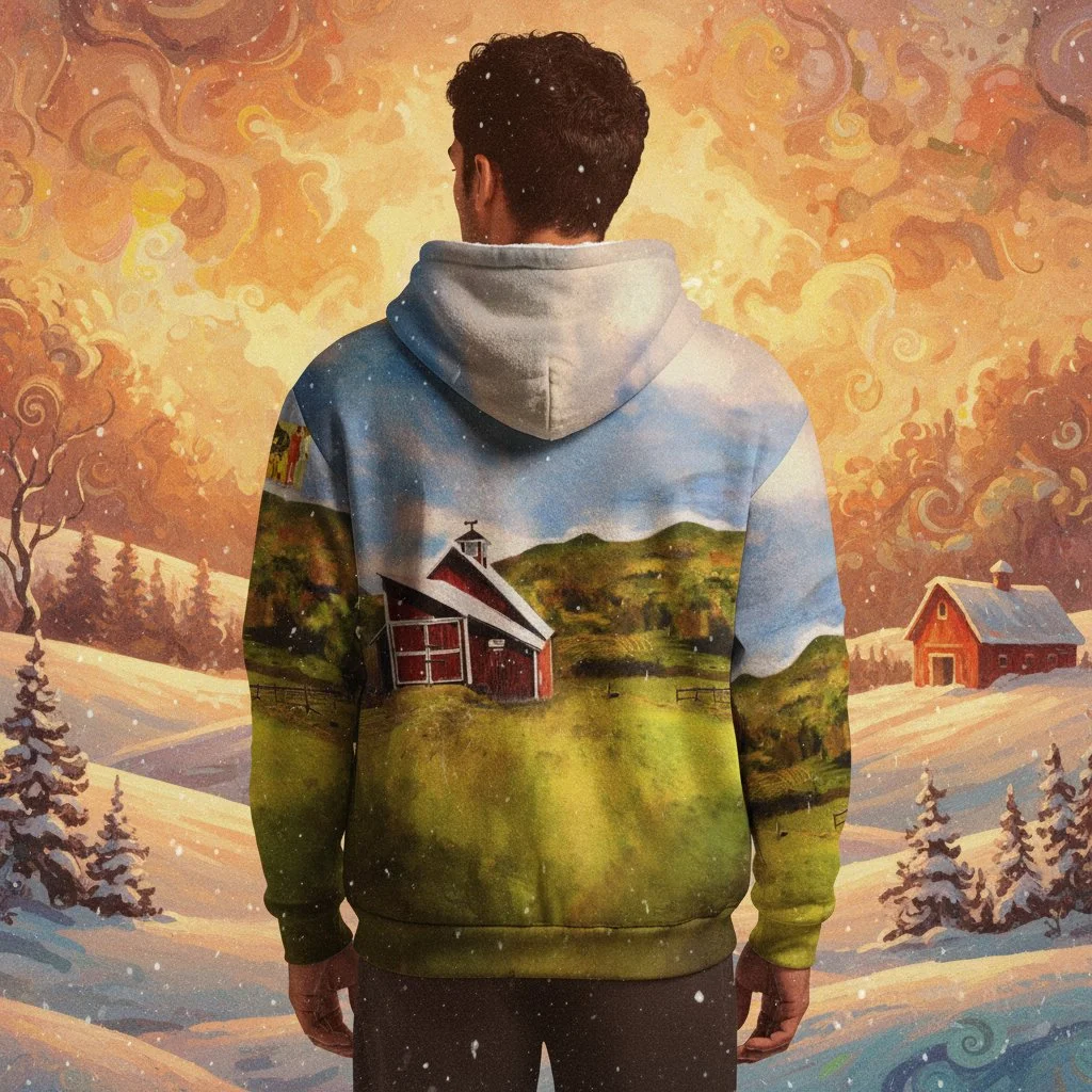 Grand View Farm Scuba Knit Fleece-Lined Hoodie Jacket