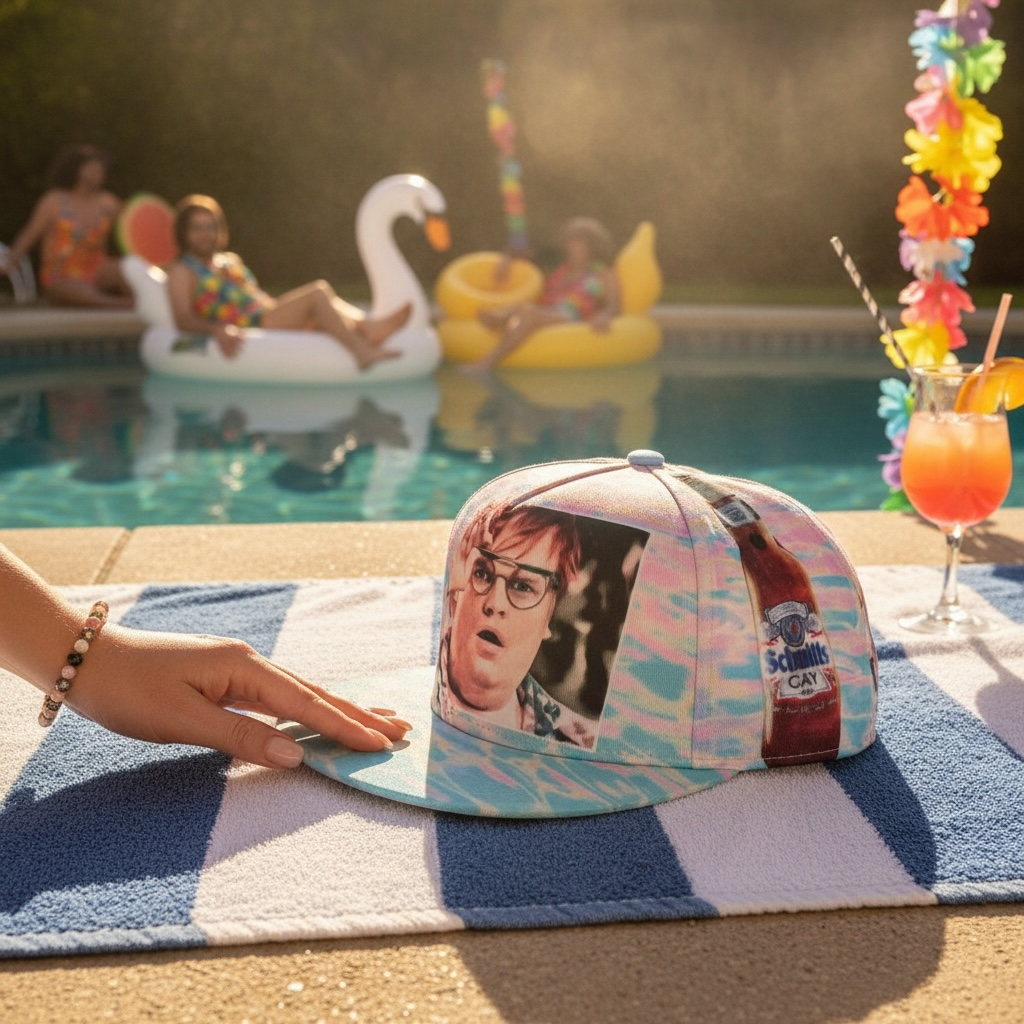 Schmitt’s Gay Beer 90s Pool Party Hat