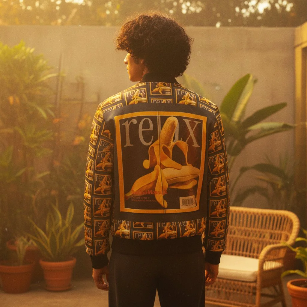 Relax: Banana Massage Men’s Bomber Jacket