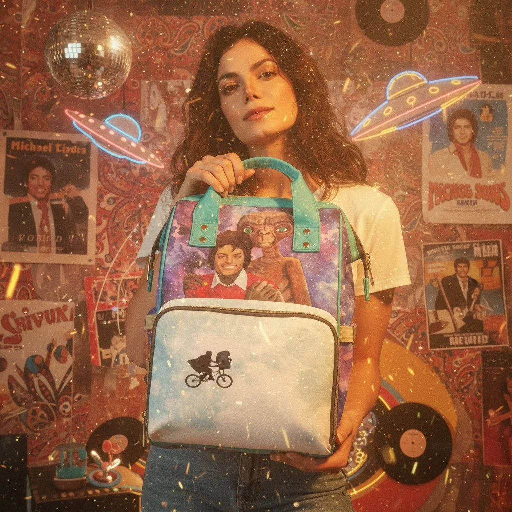Michael Jackson & E.T. Cosmic Multi-Function Large Diaper Backpack