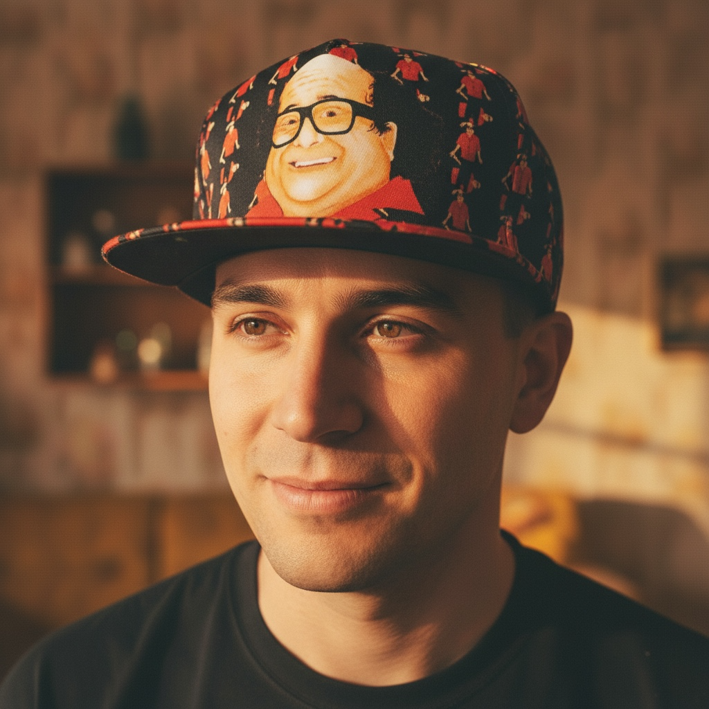 Danny DeVito “Plaid” Snapback Flat Bill Hat - Frank Reynolds Always Sunny Caps