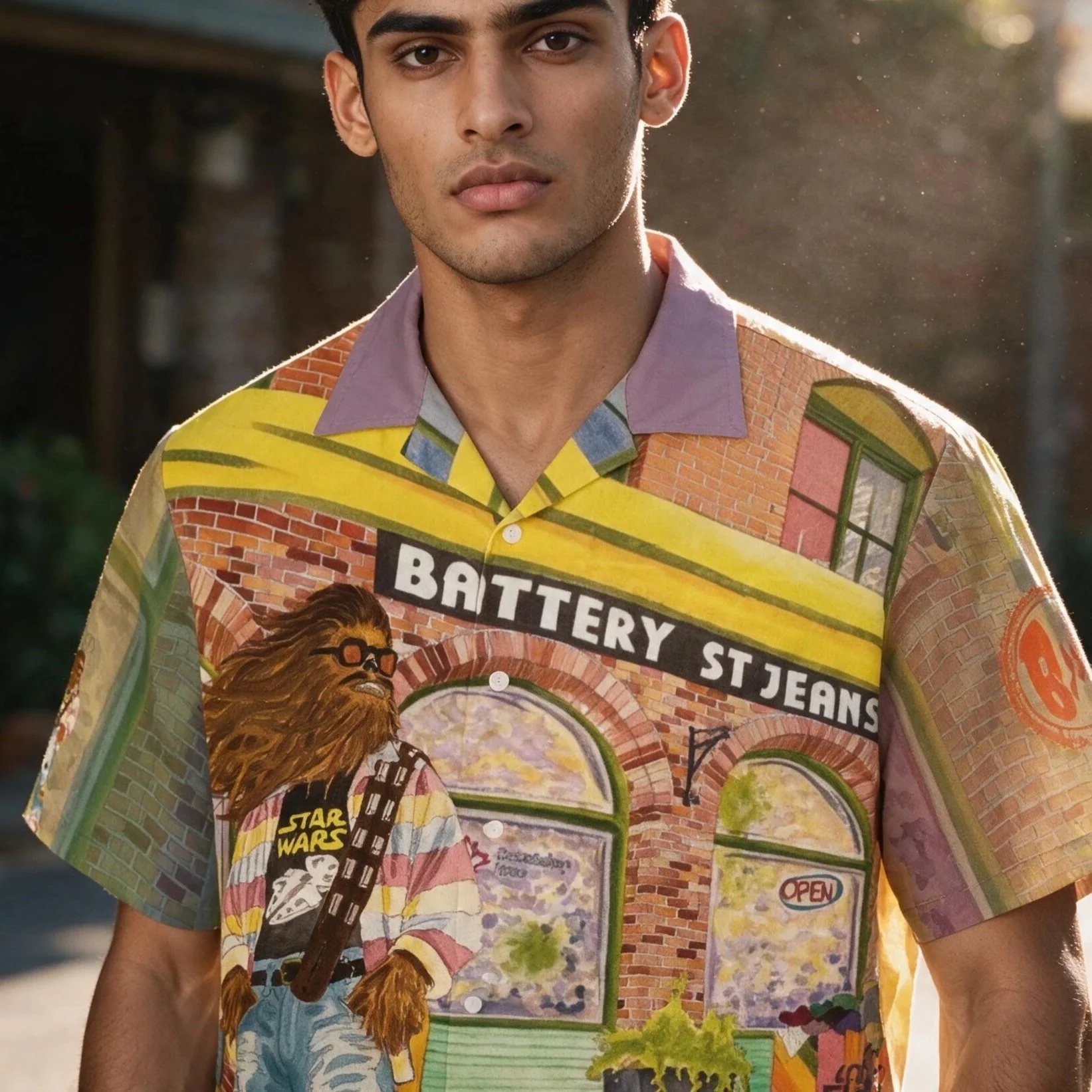 Thrift Store Chewbacca Retro Hawaiian Shirt