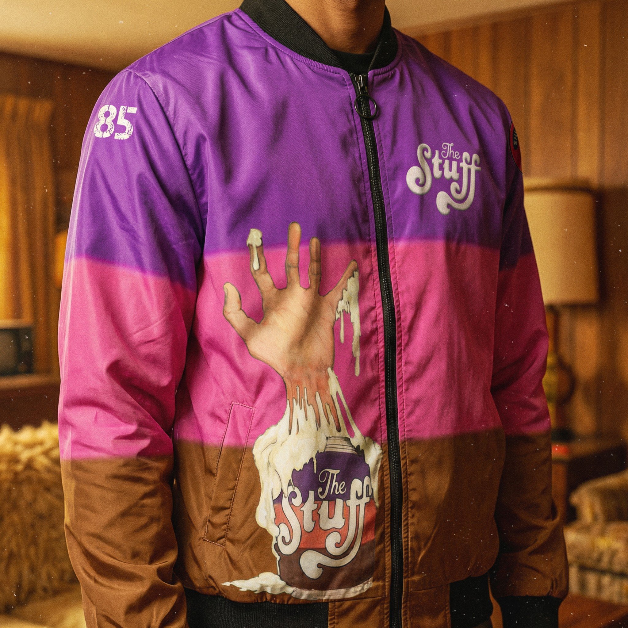The Stuff 1985 Cult Classic Horror Bomber Jacket