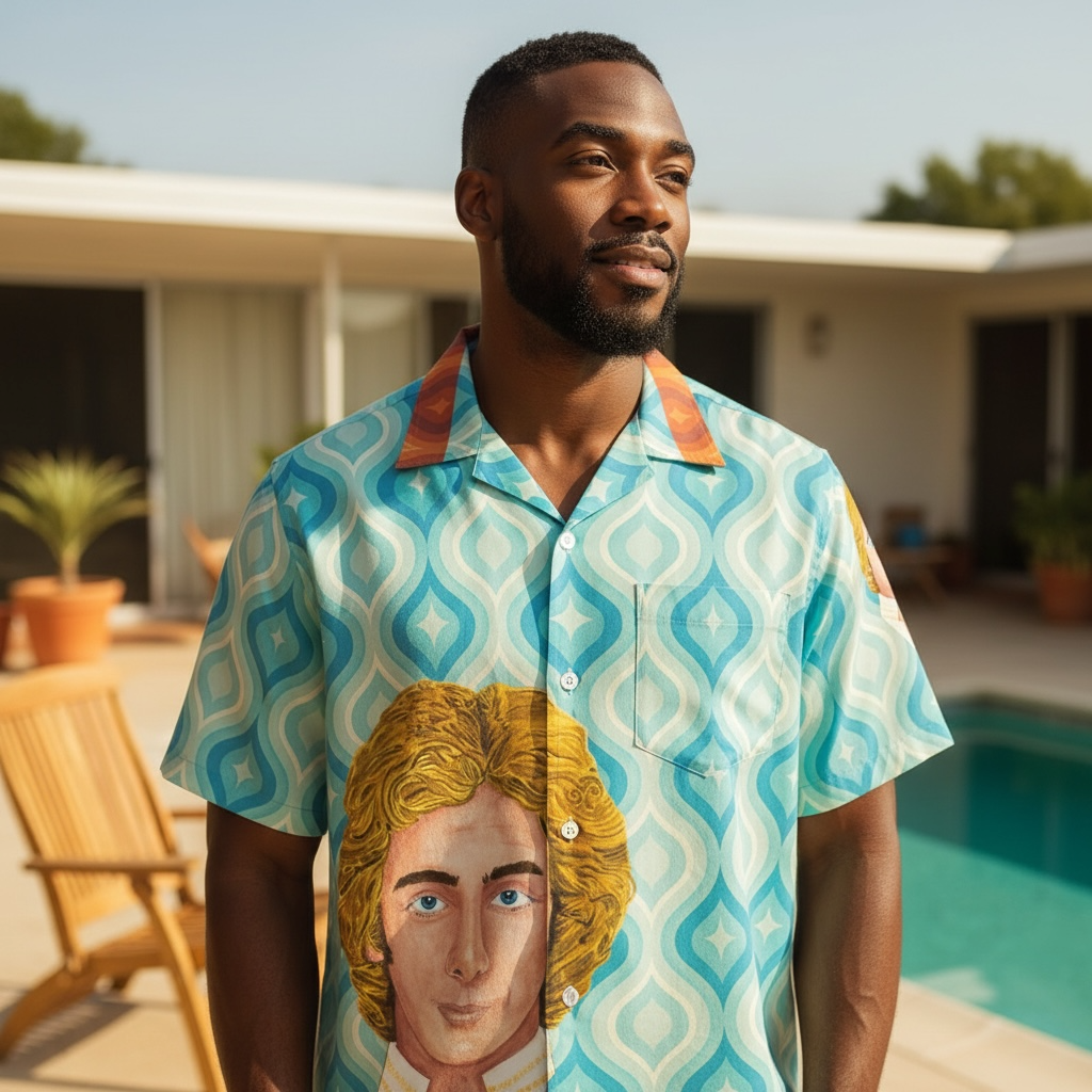 Barry Manilow “Can’t Smile Without You” Retro Watercolor Hawaiian Shirt