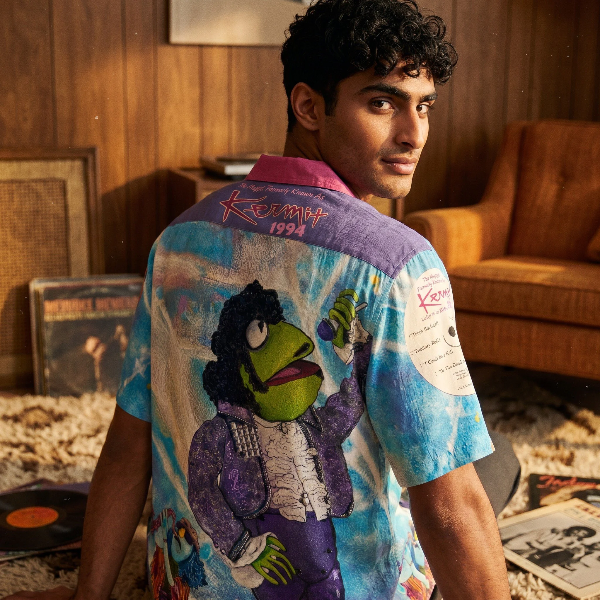 The Muppet Formerly Known as Kermit Retro Hawaiian Shirt