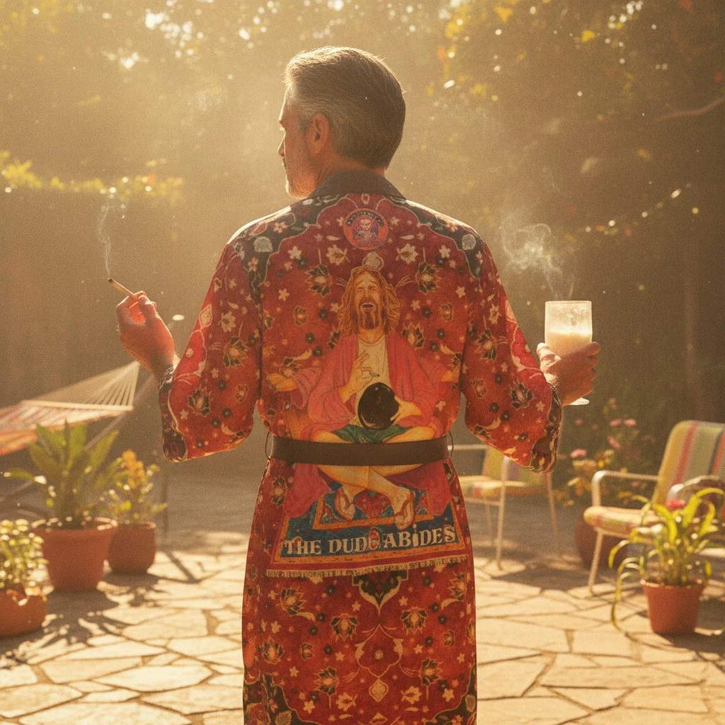 The Dude Abides Smoking Robe