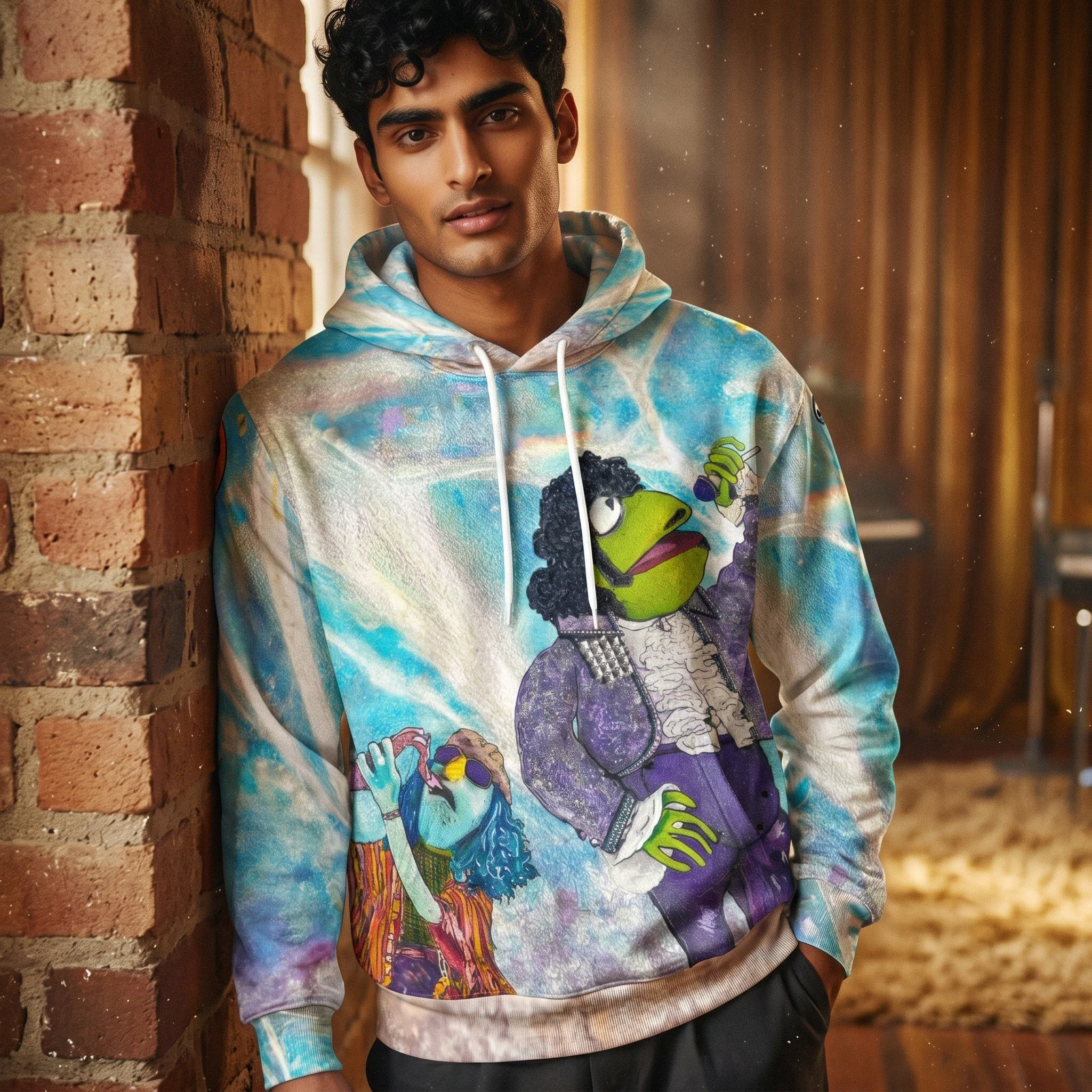 The Muppet Formerly Known as Kermit Retro Lightweight Hoodie