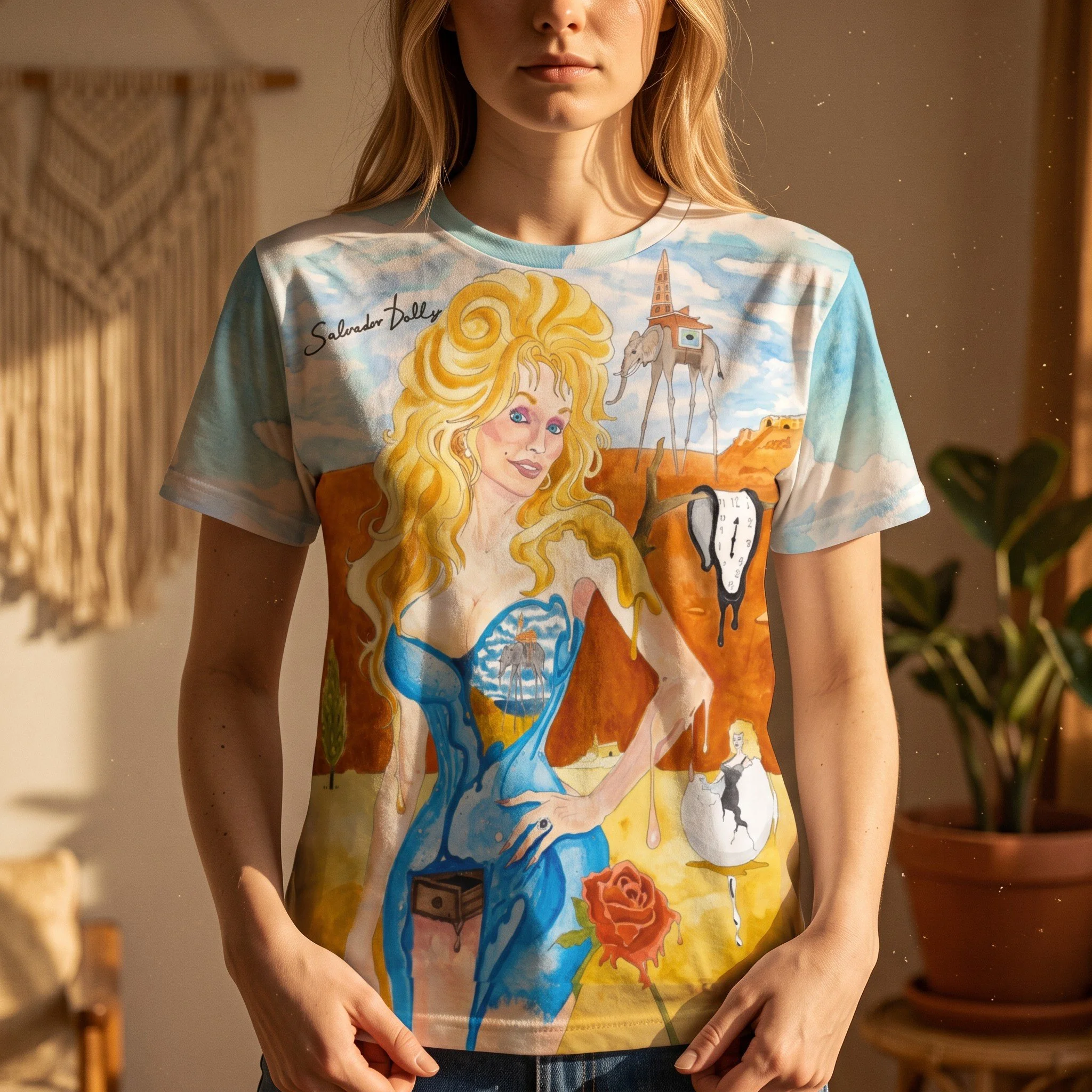 Salvador Dolly Retro Psychedelic 100% Cotton Tee