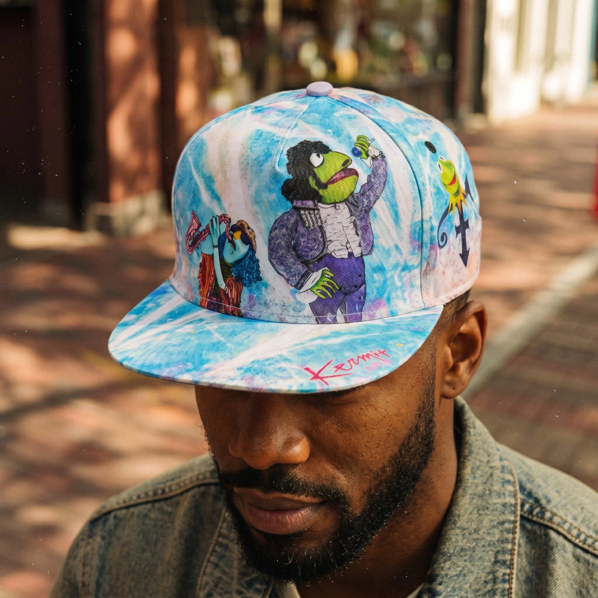 The Muppet Formerly Known as Kermit Flat Bill Hat