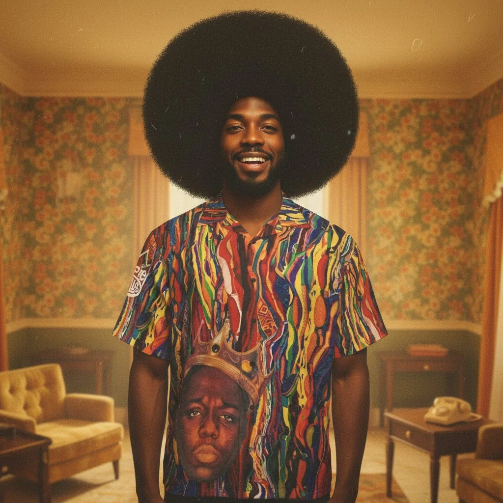 Notorious BIG Coogi Pattern Men’s Hawaiian Shirt