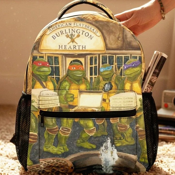 Teenage Mutant Ninja Turtles at American Flatbread 17-Inch Backpack