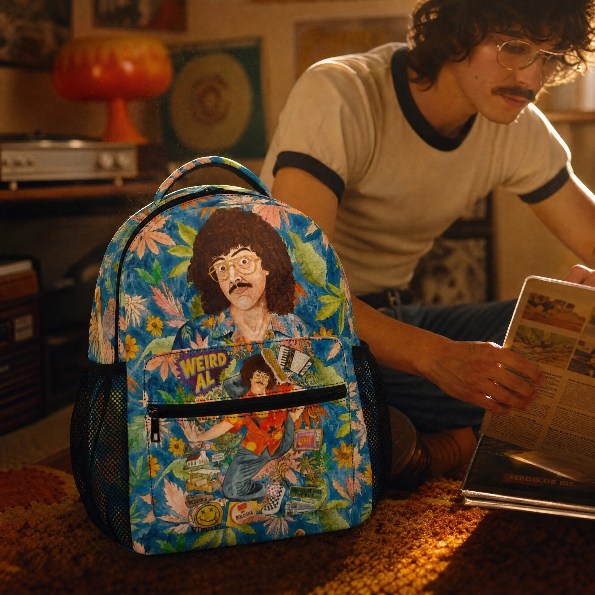 Weird Al Yankovic Tropical Retro 17-Inch Backpack