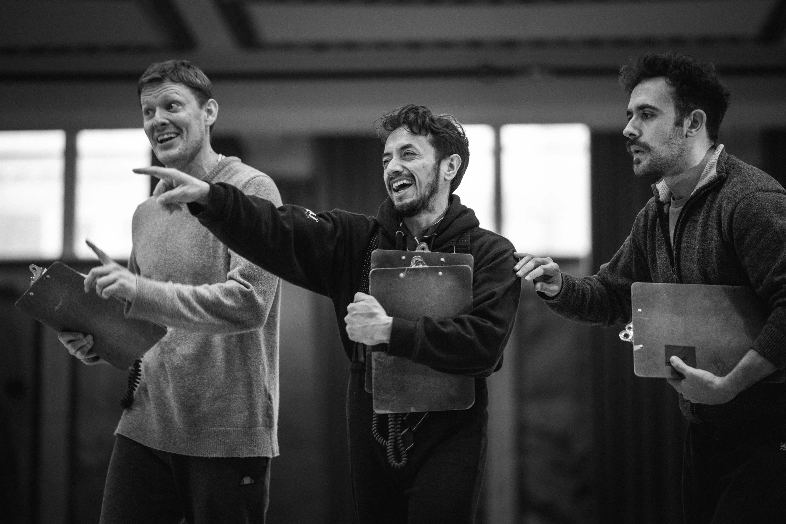 Rehearsals for Gecko's The Wedding at Shoreditch Town Hall, 2026