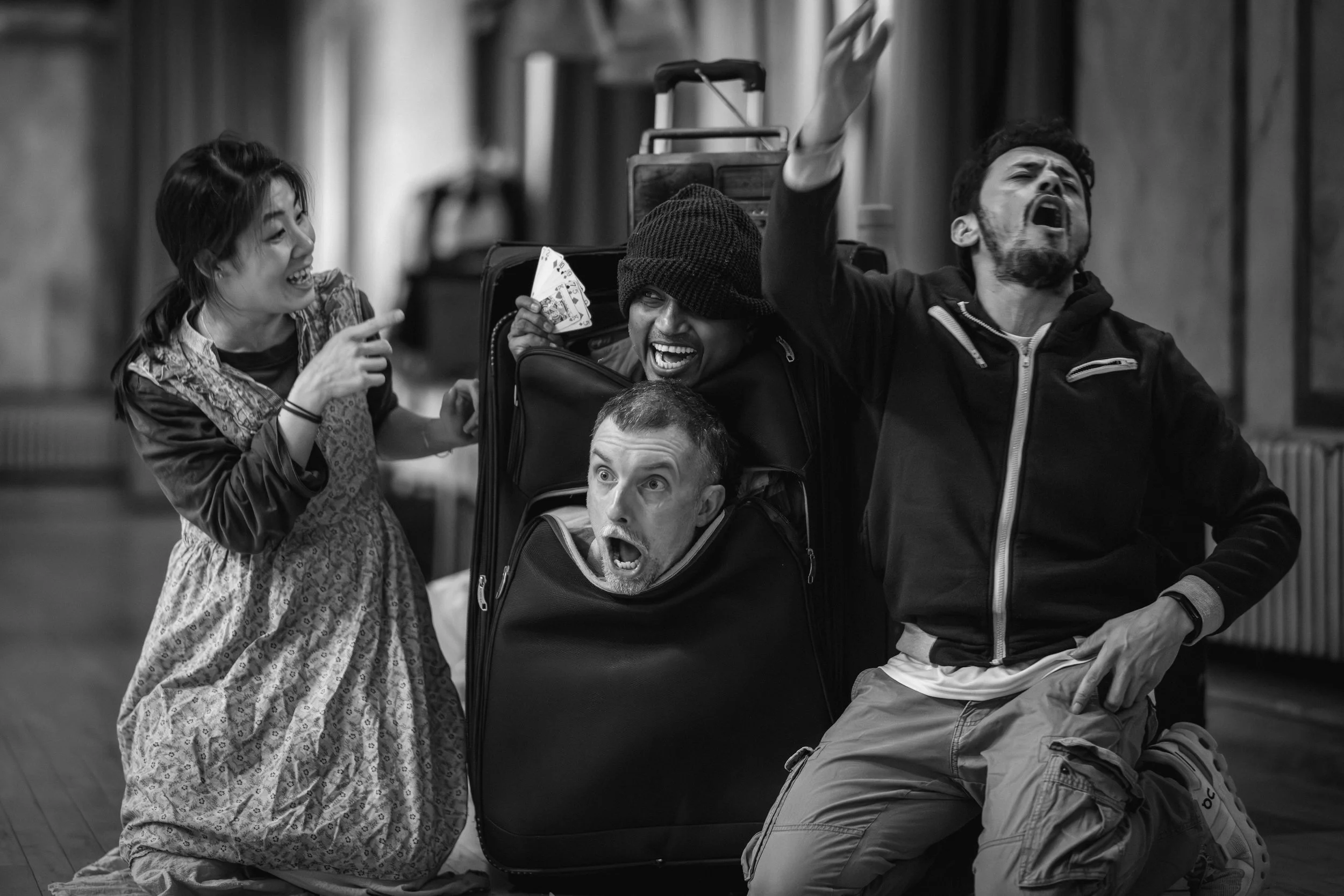 Rehearsals for Gecko's The Wedding at Shoreditch Town Hall, 2026