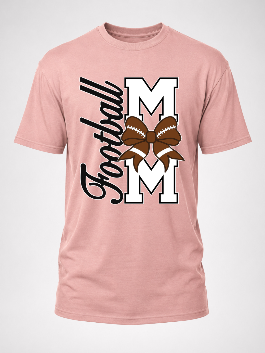 Custom Football Mom Bow Tee