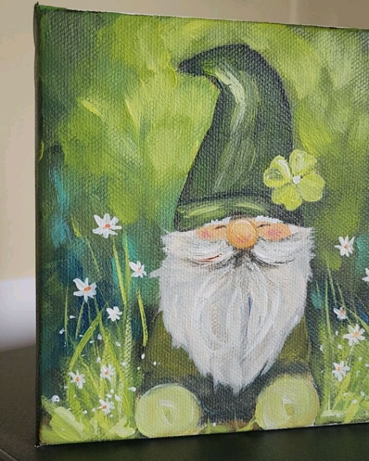 Painting cute lucky Gnomes today.
