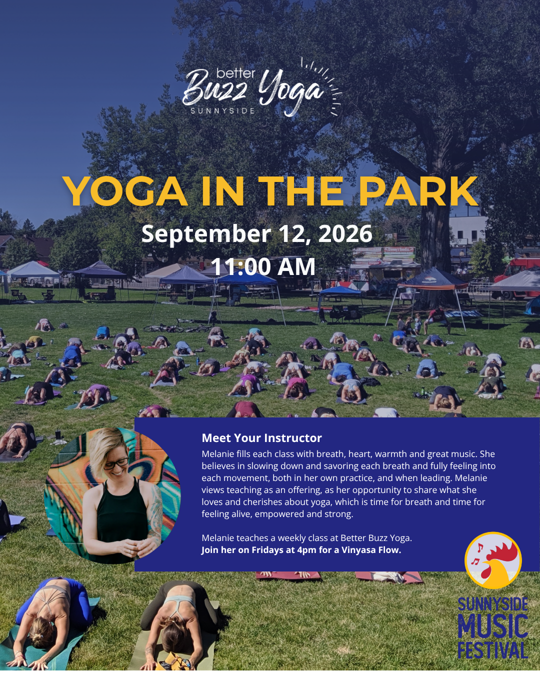 Yoga in the park - Sunnyside Music Festival