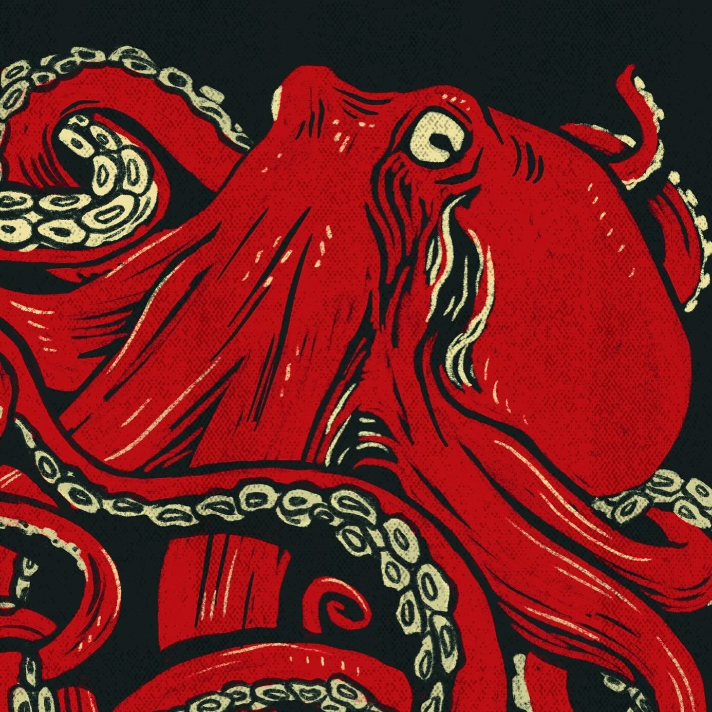 Reposting this oldie. It&rsquo;s still one of my most popular stickers designs. Makes me want to do more sea creature illustrations and logos. Any marine biologists out there needing some cool merch? 
&bull;
#octopus #greatpacificoctopus #marinebiolo