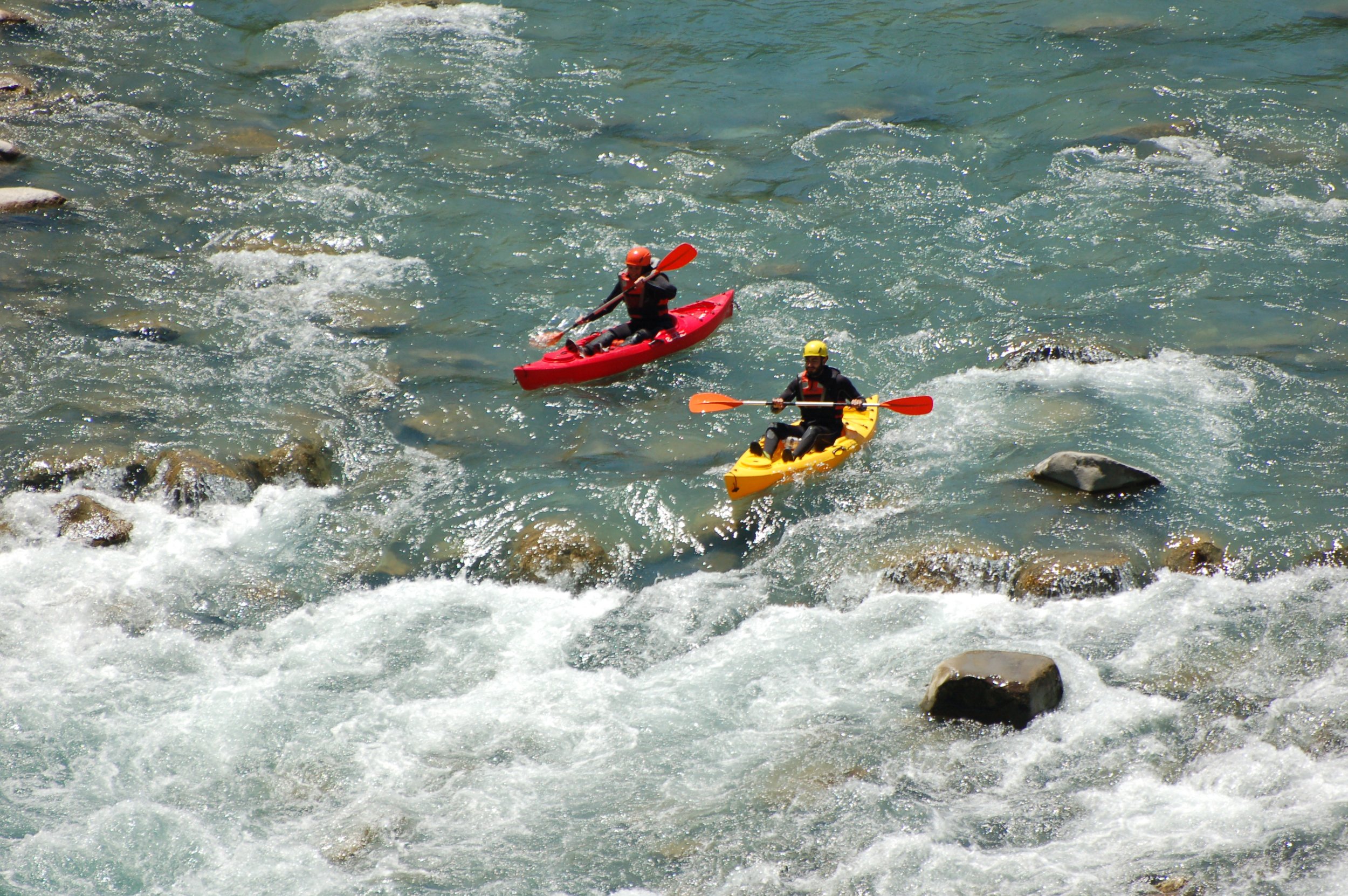 Discesa Fluviale in sit on top kayak 