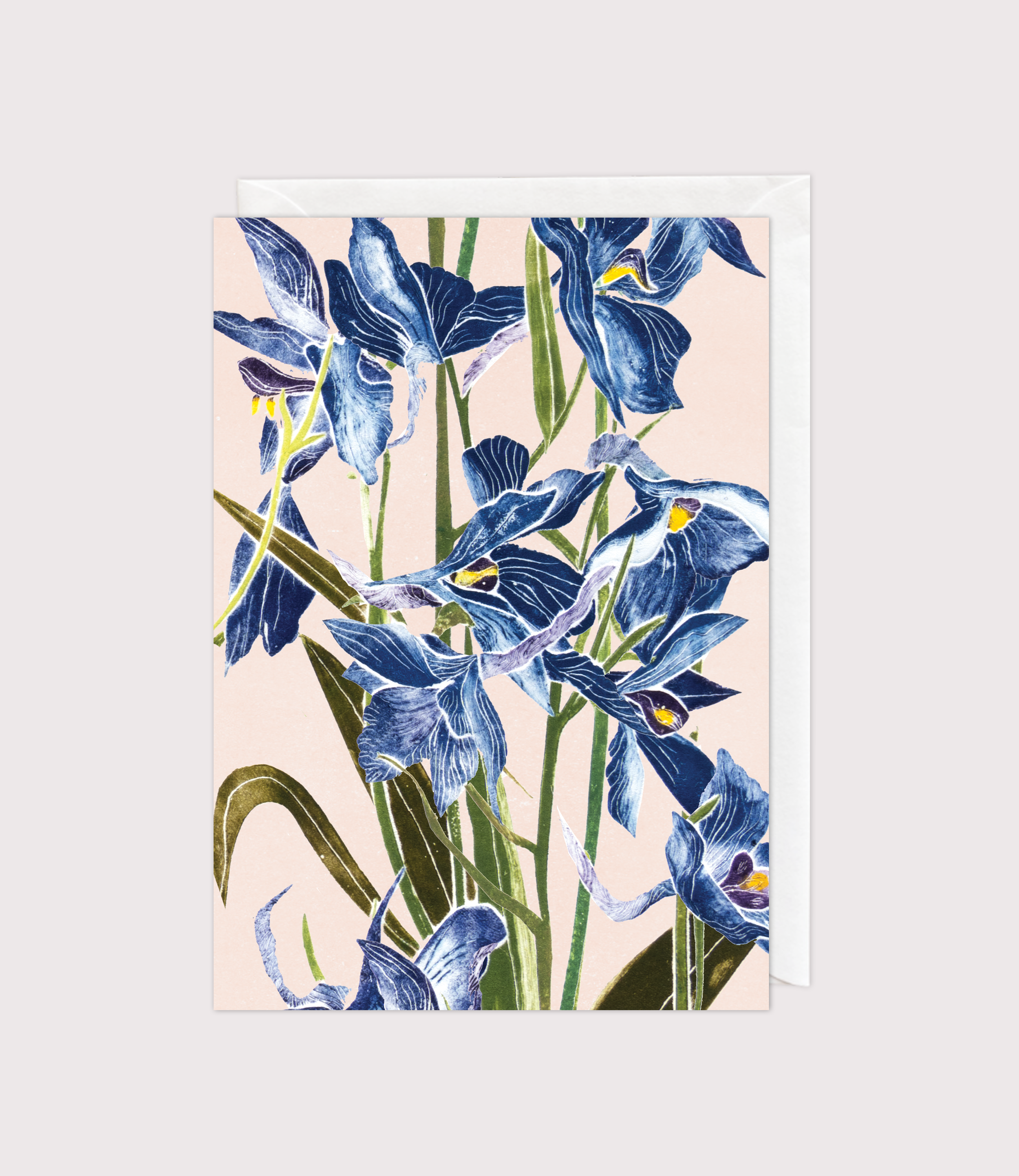 Delphiniums Greeting Card