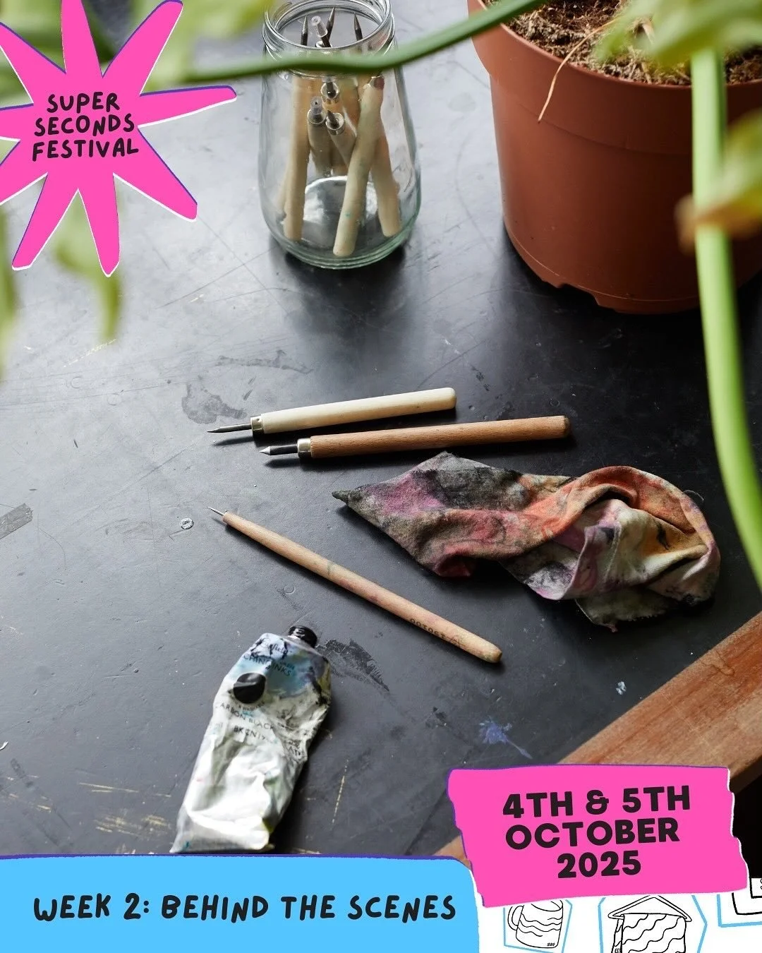 A little snapshot of my process, studio and tools. 

My favourite material is tetrapak, which I use to make my printing plates. My local cafes keep cartons for me to reuse. 

Cranfield Colours Safewash Etching inks are my go to for vibrant colours an