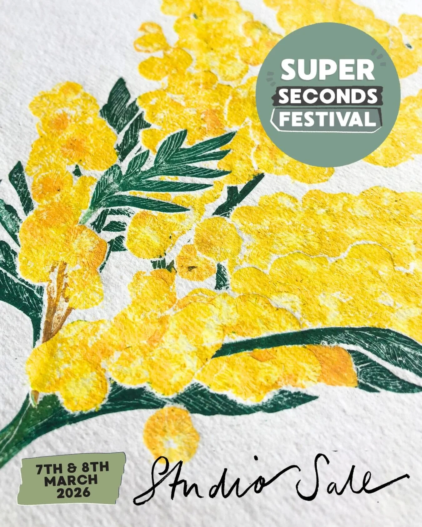 It&rsquo;s Super Seconds Festival time again. 

I&rsquo;m thrilled to be taking part and I&rsquo;ve got a lots of flowery colourful things to share with you. Lots of originals at 50% off, samples from &pound;5 which make lovely gifts and some large A