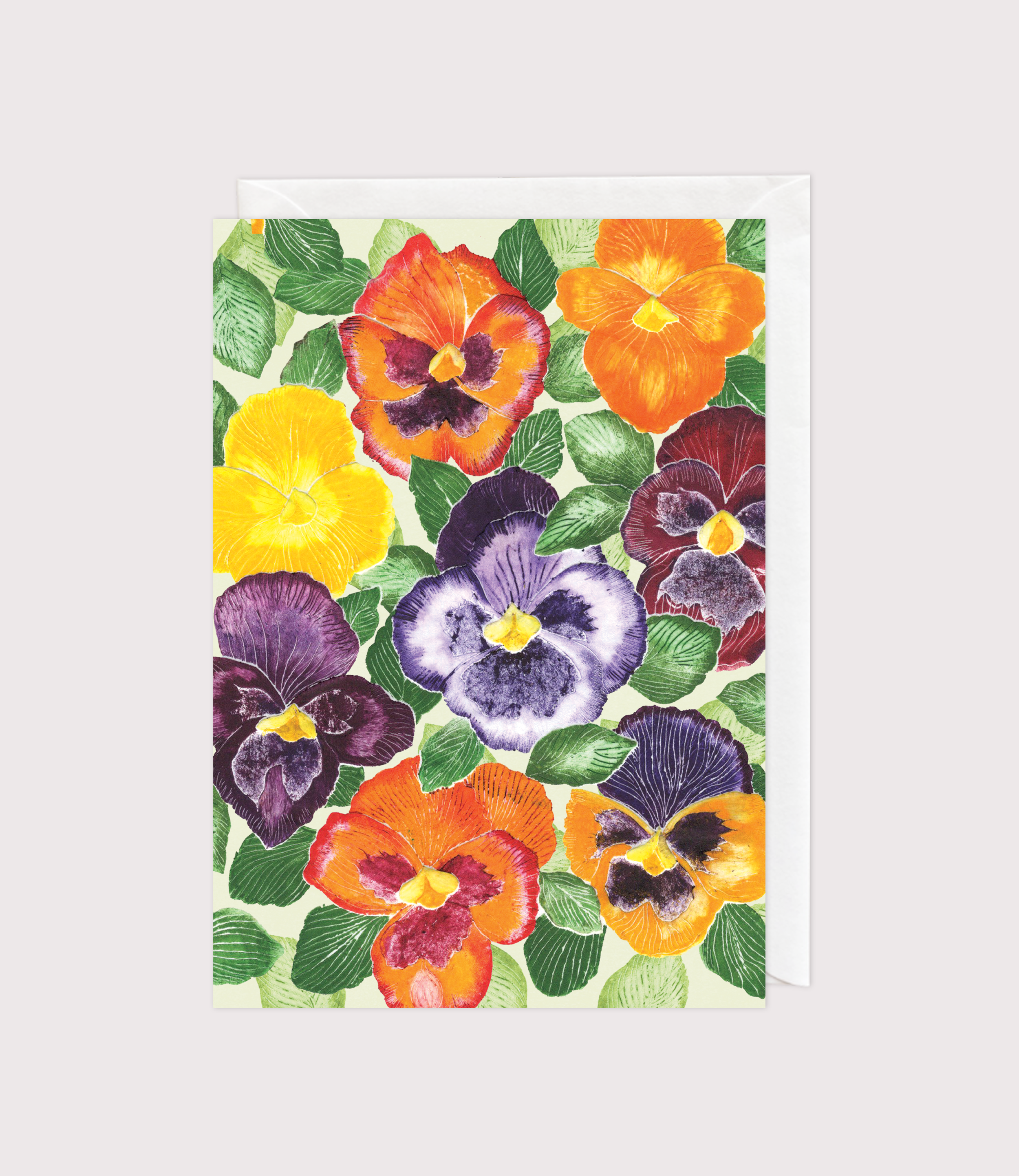 Pansies Greeting Card
