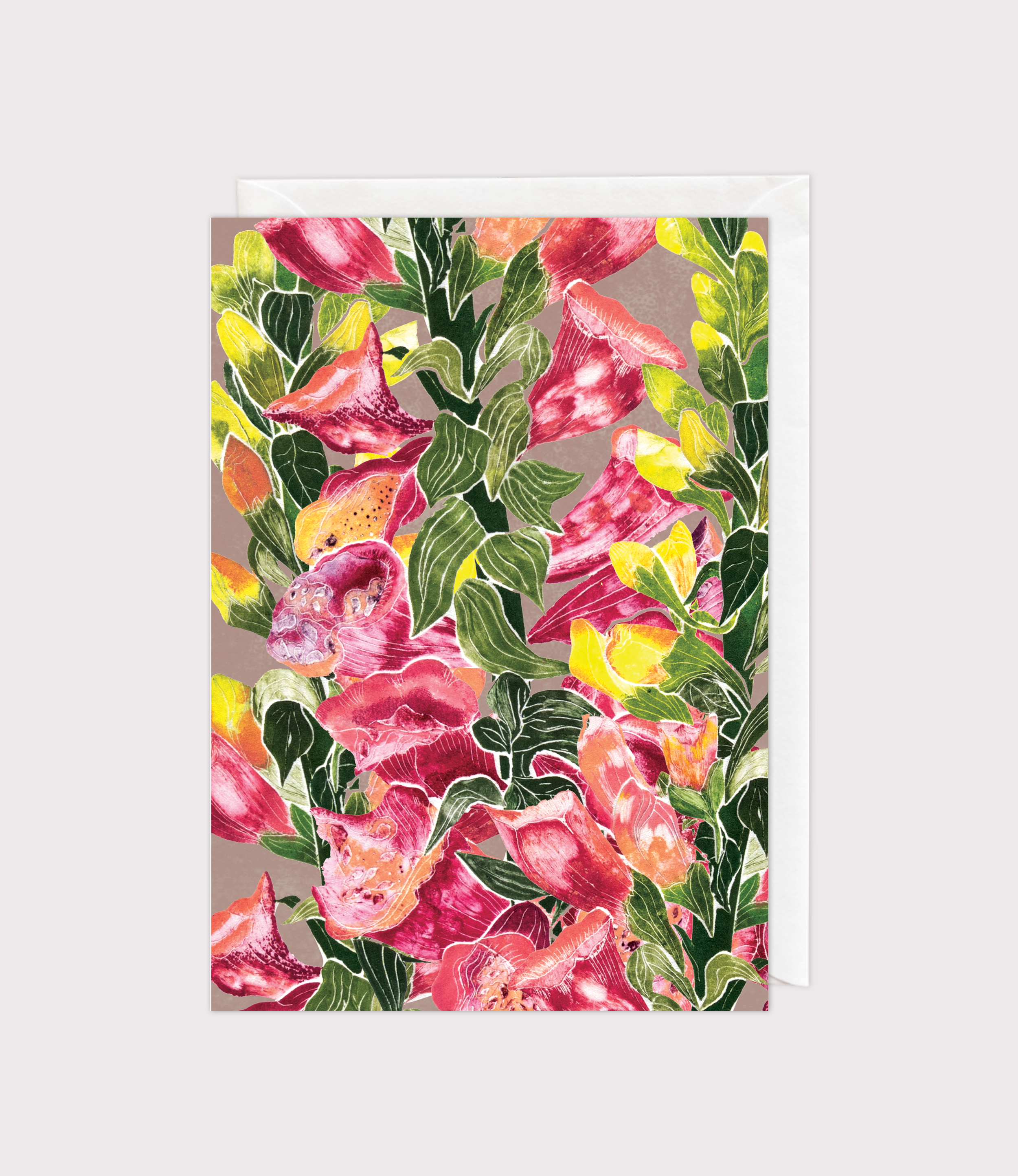 Foxgloves Greeting Card