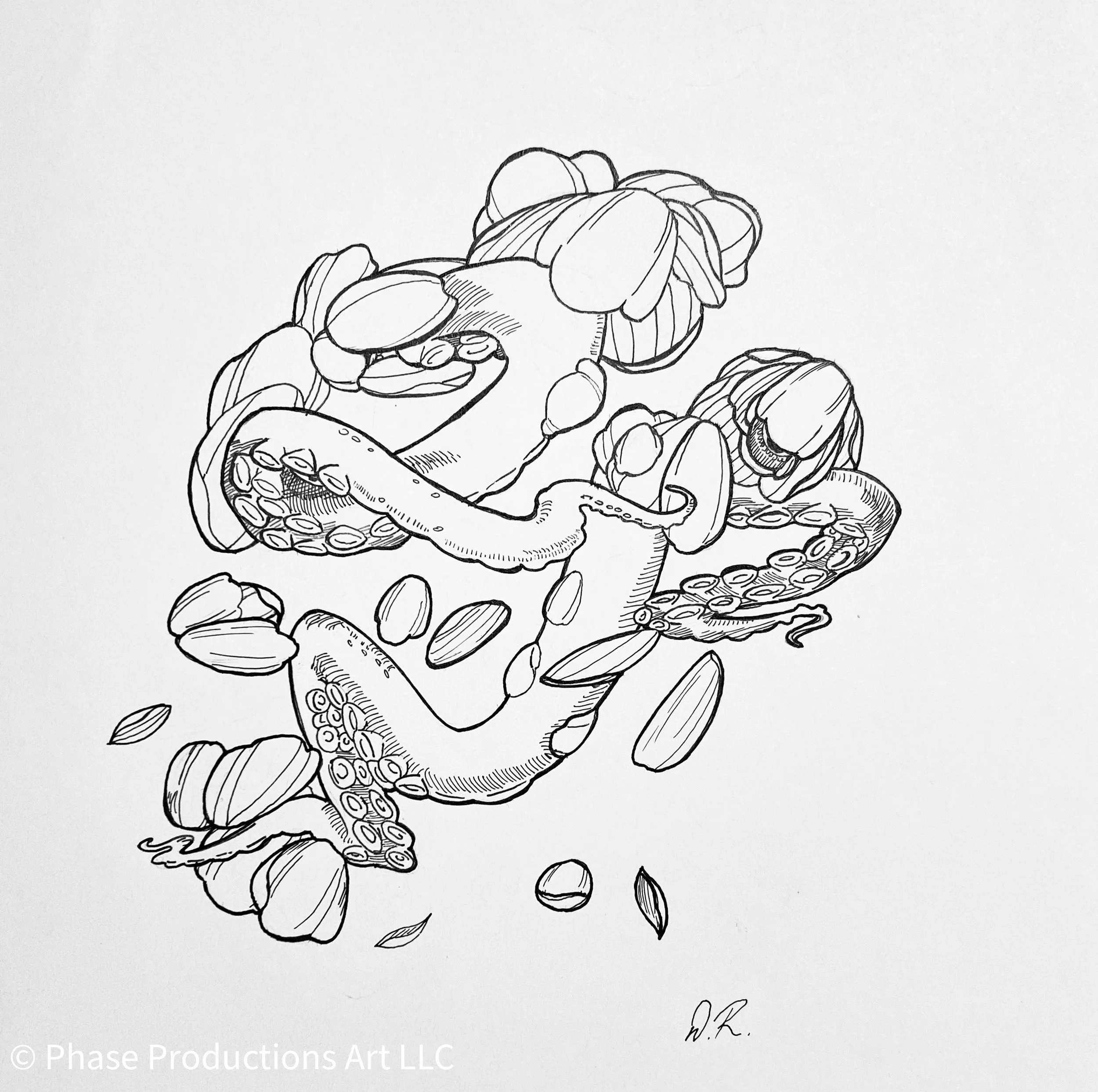 Tentacles in Bloom Tattoo