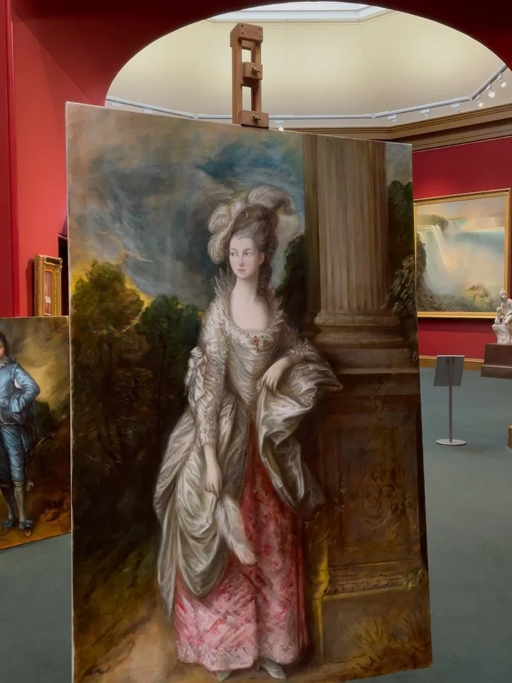 Amazing day at @nationalgalleriesscot painting a Gainsborough! Thanks to everyone who came along, special thanks to @geraldine_mackay and @luke.edinburghfilm for helping to make it happen. Looking forward to the film they&rsquo;ve made of it from sta