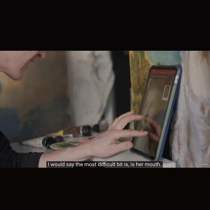 I was filmed by @scottishnationalgallery recreating Thomas Gainsborough&rsquo;s masterpiece, &lsquo;The Honourable Mrs Graham.

I share about;
How I paint
About my art heroes, and how they made copies too
The hardest part of this painting 
and a few 